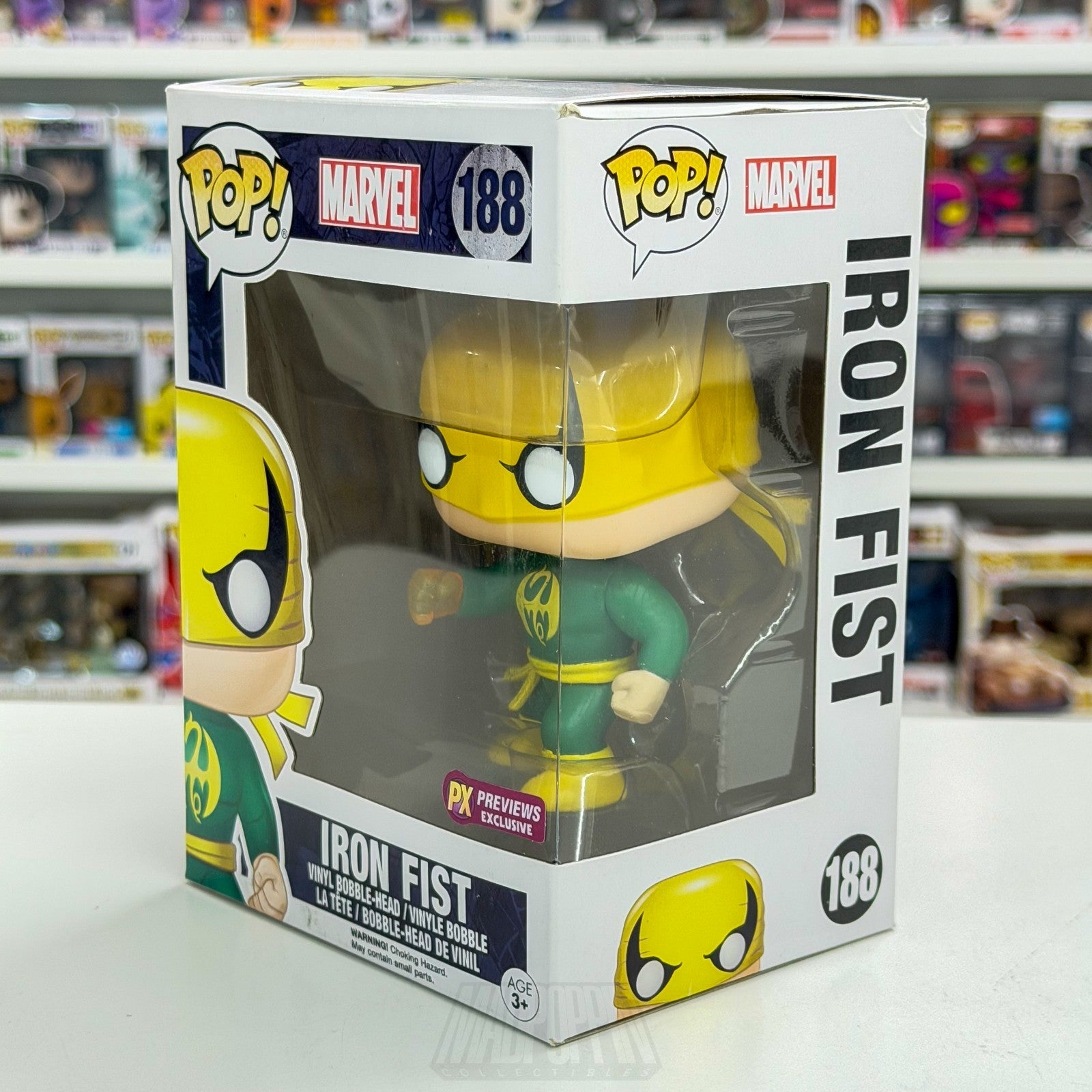 Funko Pop Marvel Iron Fist PX Previews Exclusive 188 Danny Rand Toy Vinyl Figure1
