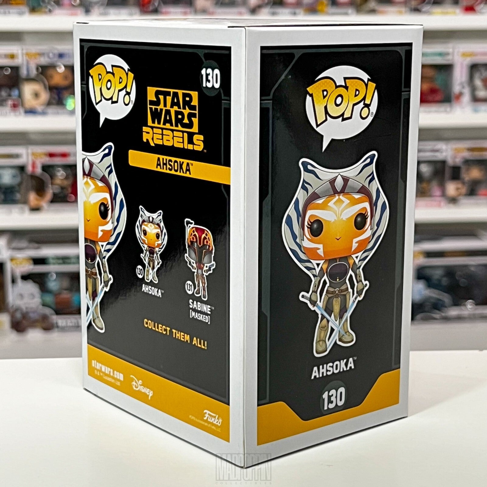 Funko Pop Star Wars Rebels Ashoka Tano Jedi Togruta Hot Topic 2017 Release 130