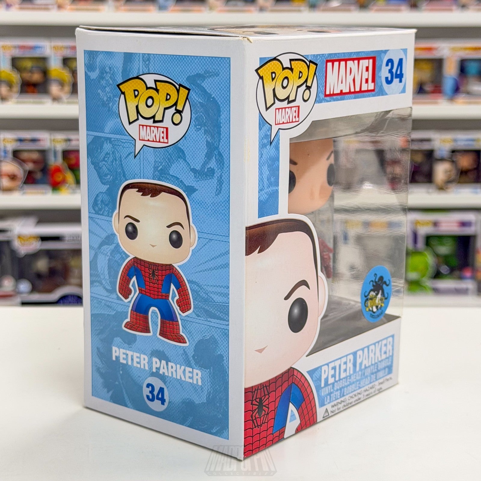 Funko Pop Marvel Peter Parker Spider-Man Comikaze Exclusive 34 Toy Vinyl Figure5