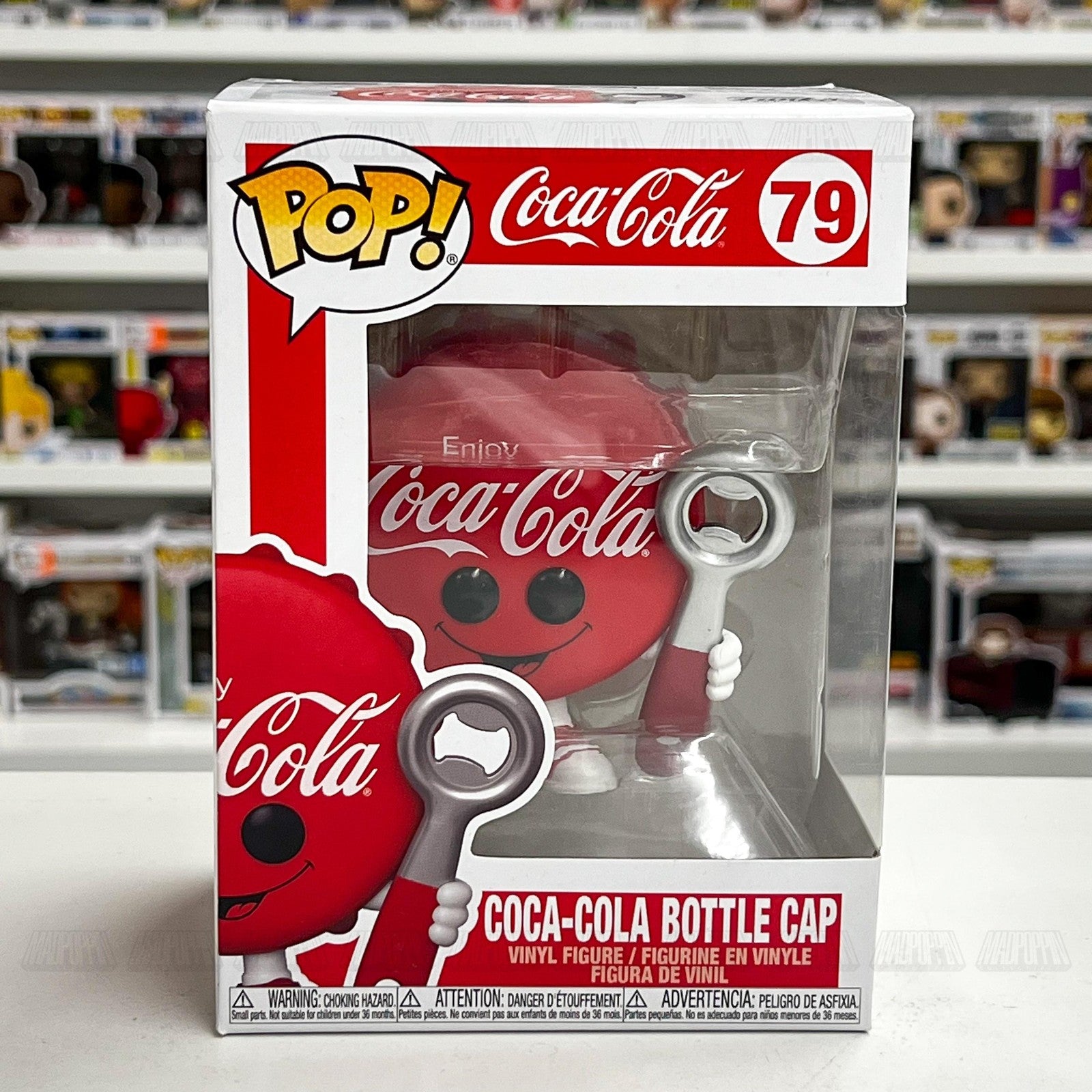 Funko Pop Coca-Cola Bottle Cap Figure #79 Vinyl Collectible Ad Icon New in Box