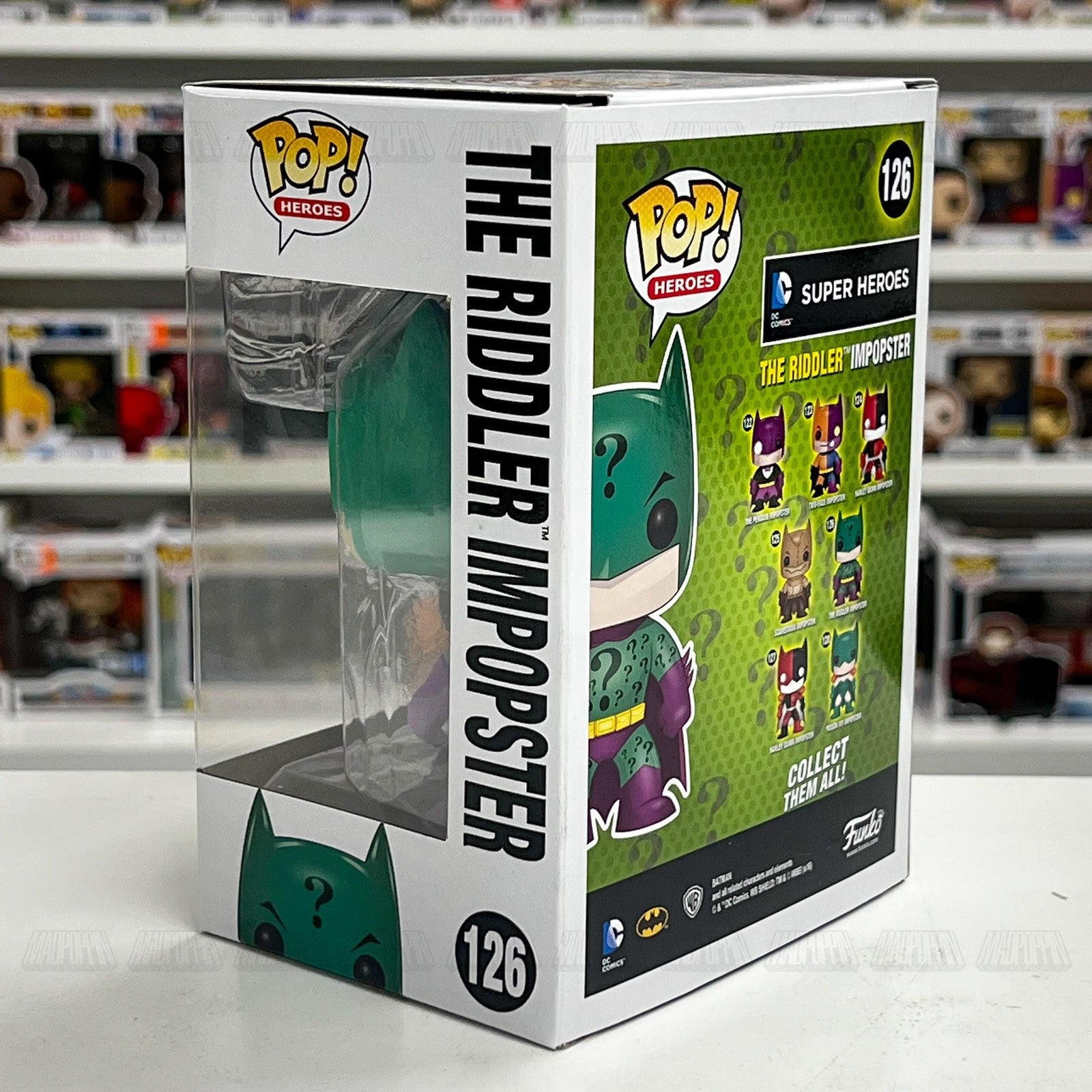 Funko Pop DC Super Heroes The Riddler Impopster 126 Vinyl Figure New in Box