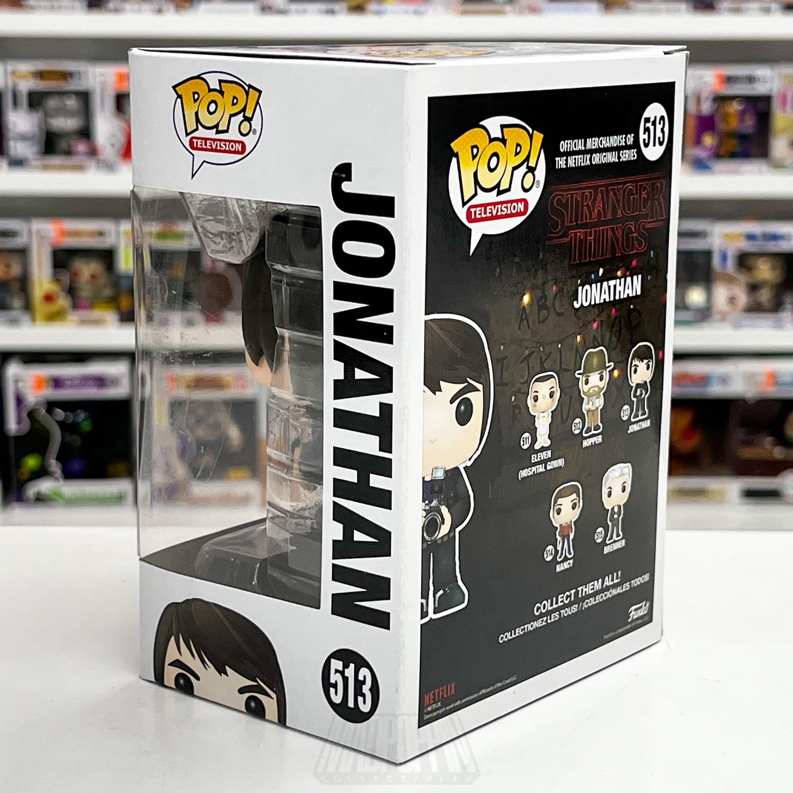 Funko Pop Television Stranger Things Jonathan Byers w/Camera 513 Figure Horror2