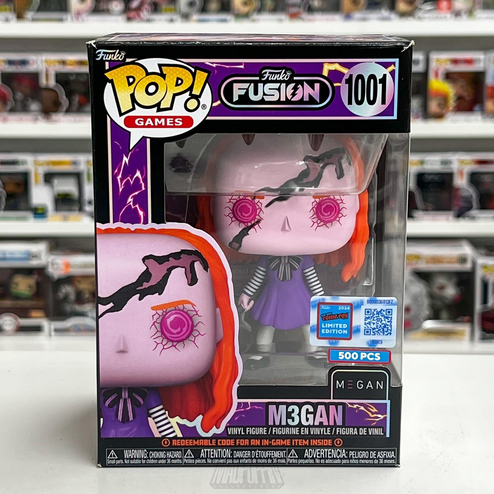 Funko Pop Games Fusion M3GAN 1001 SDCC 2024 Limited Edition 500 PCS Vinyl Figure