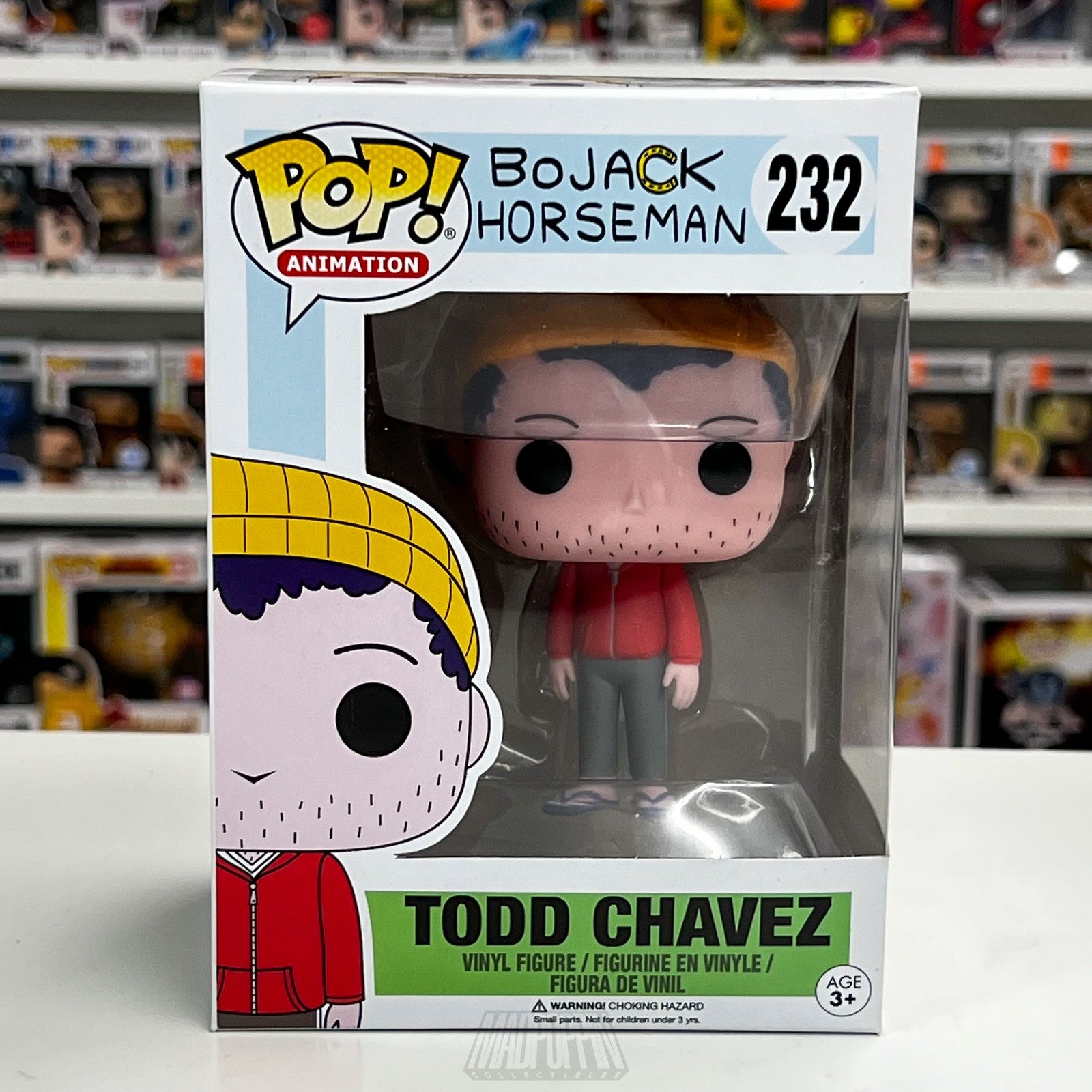 Funko Pop BoJack Horseman Todd Chavez Vinyl Figure Animation #232 TV Collectible