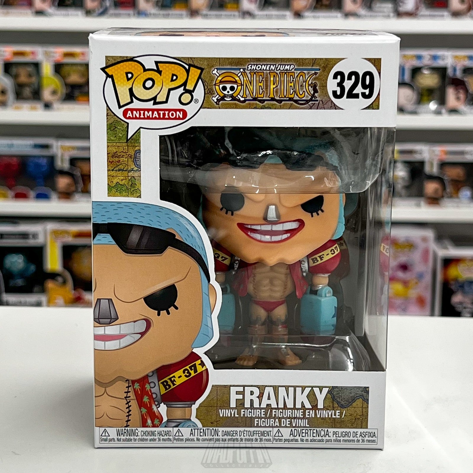 Funko Pop One Piece Franky #329 Silver Nose Animation Vinyl Figure Anime Manga