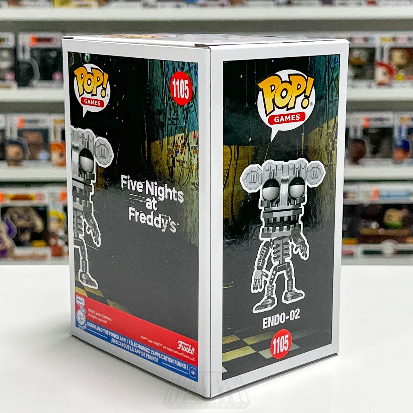 Funko Pop FNAF Five Nights Freddy's Endo-02 1105 NYCC Con Sticker Game