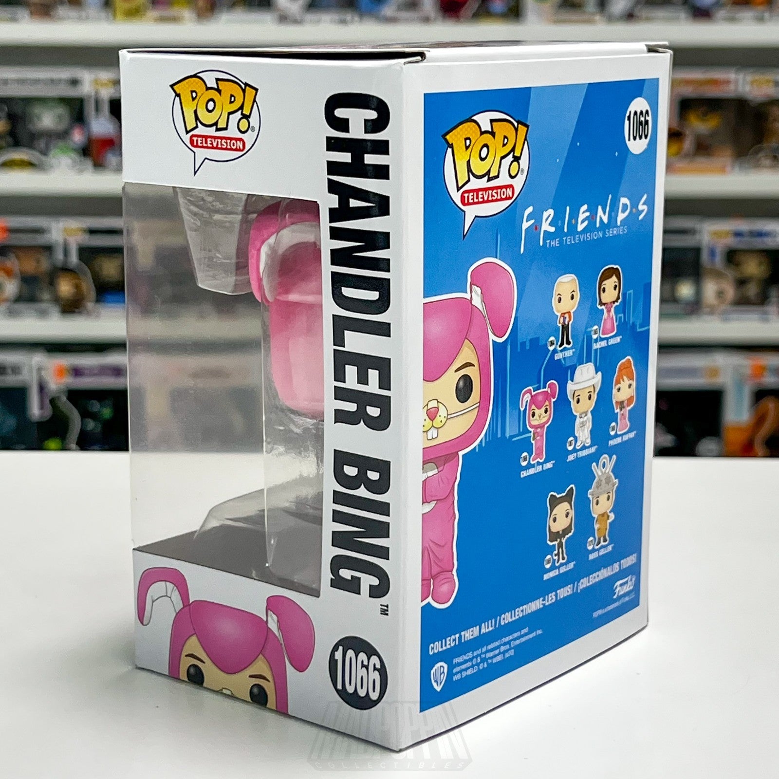 Funko Pop Television FRIENDS Chandler Bing 1066 Pink Bunny Suit Comedy Show 90s2