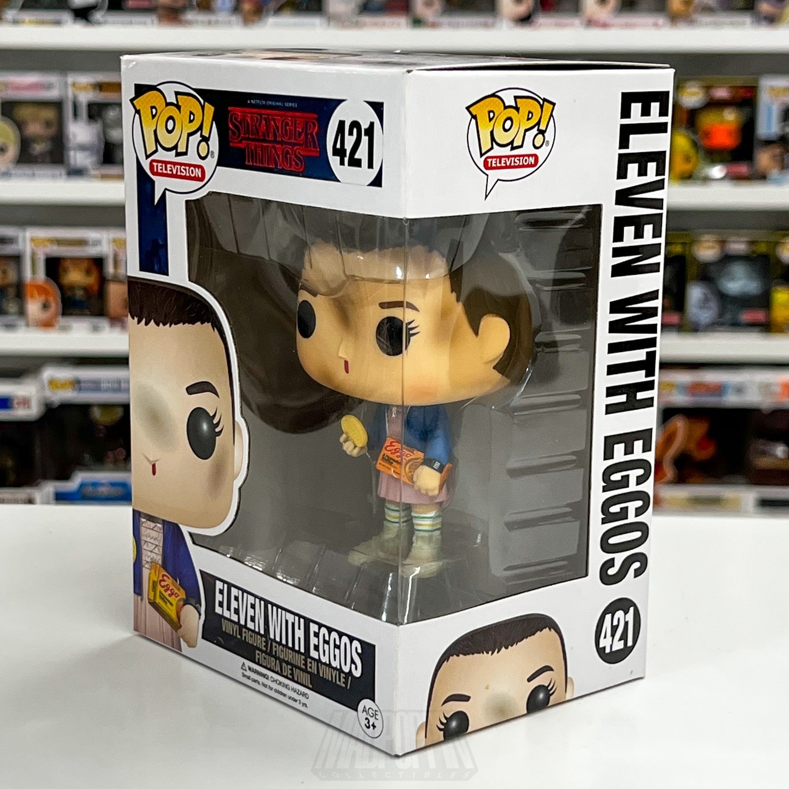 Funko Pop Television Stranger Things Eleven w/Eggos 421 Netflix Toy Vinyl Figure1