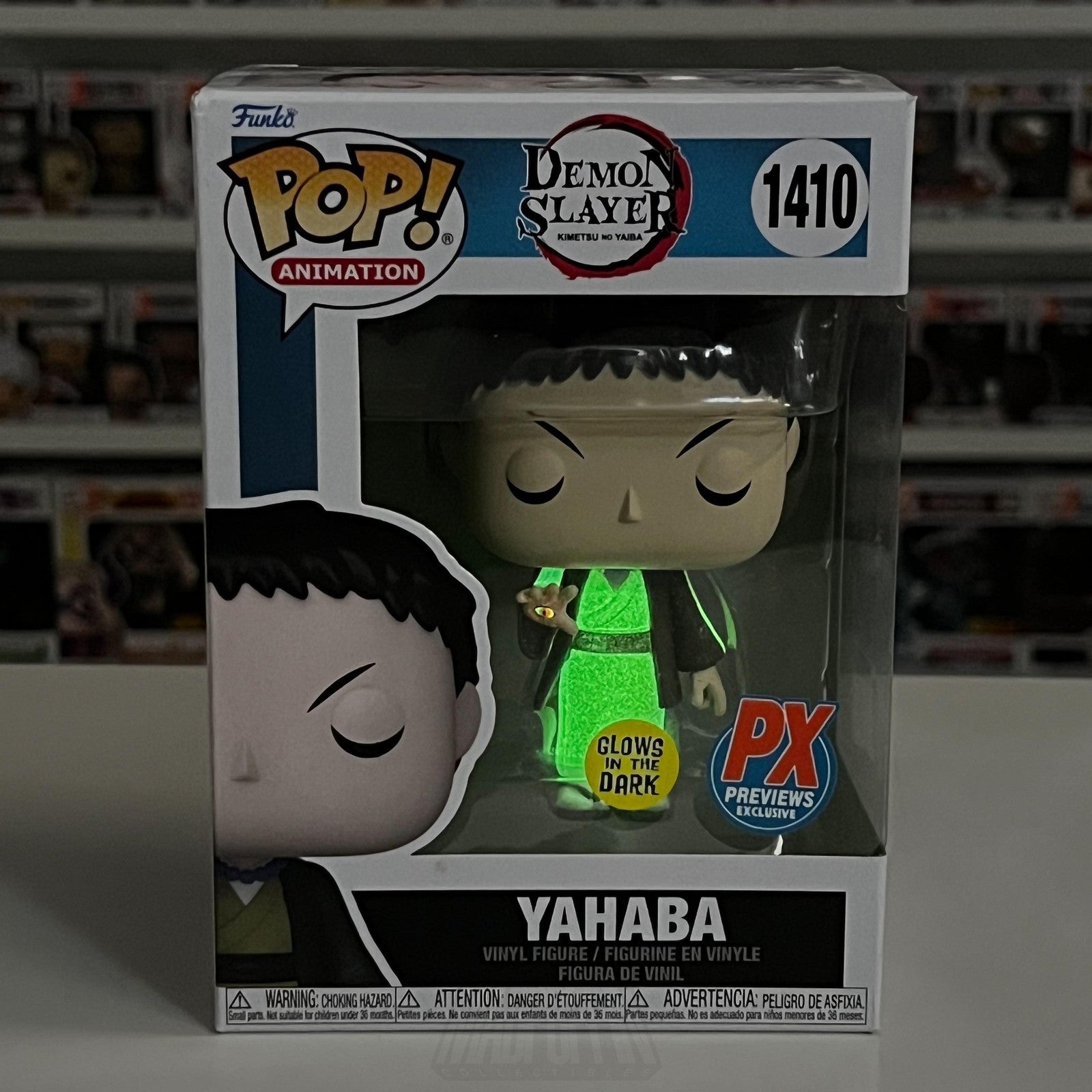 Funko Pop Animation Demon Slayer Yahaba 1410 PX Glow Figure Japanese Anime Manga