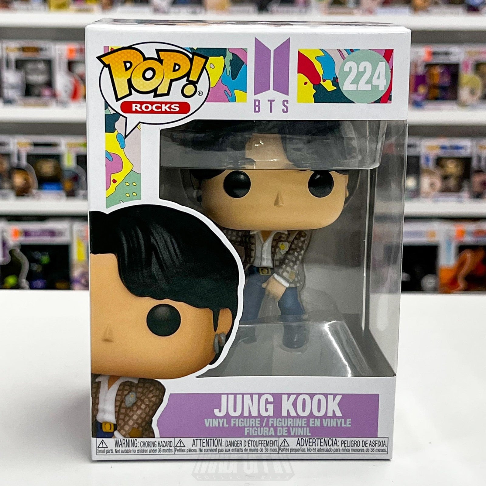 Funko Pop Rocks BTS Jung Kook Dynamite 224 Vinyl Figure Boxed Collectible Toy0