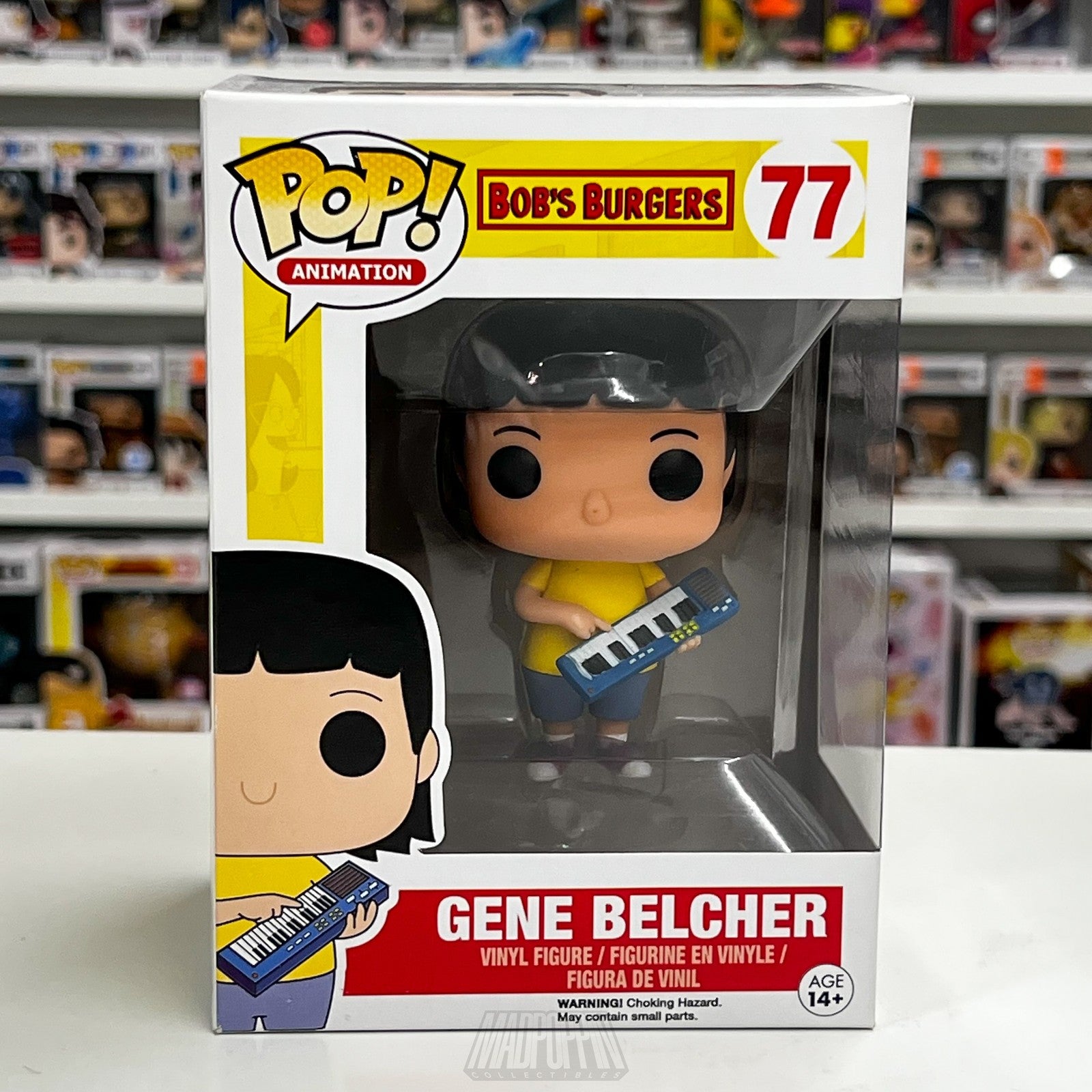 Funko Pop Bobs Burgers Gene Belcher Vinyl Figure 77 Keytar Animation Collectible