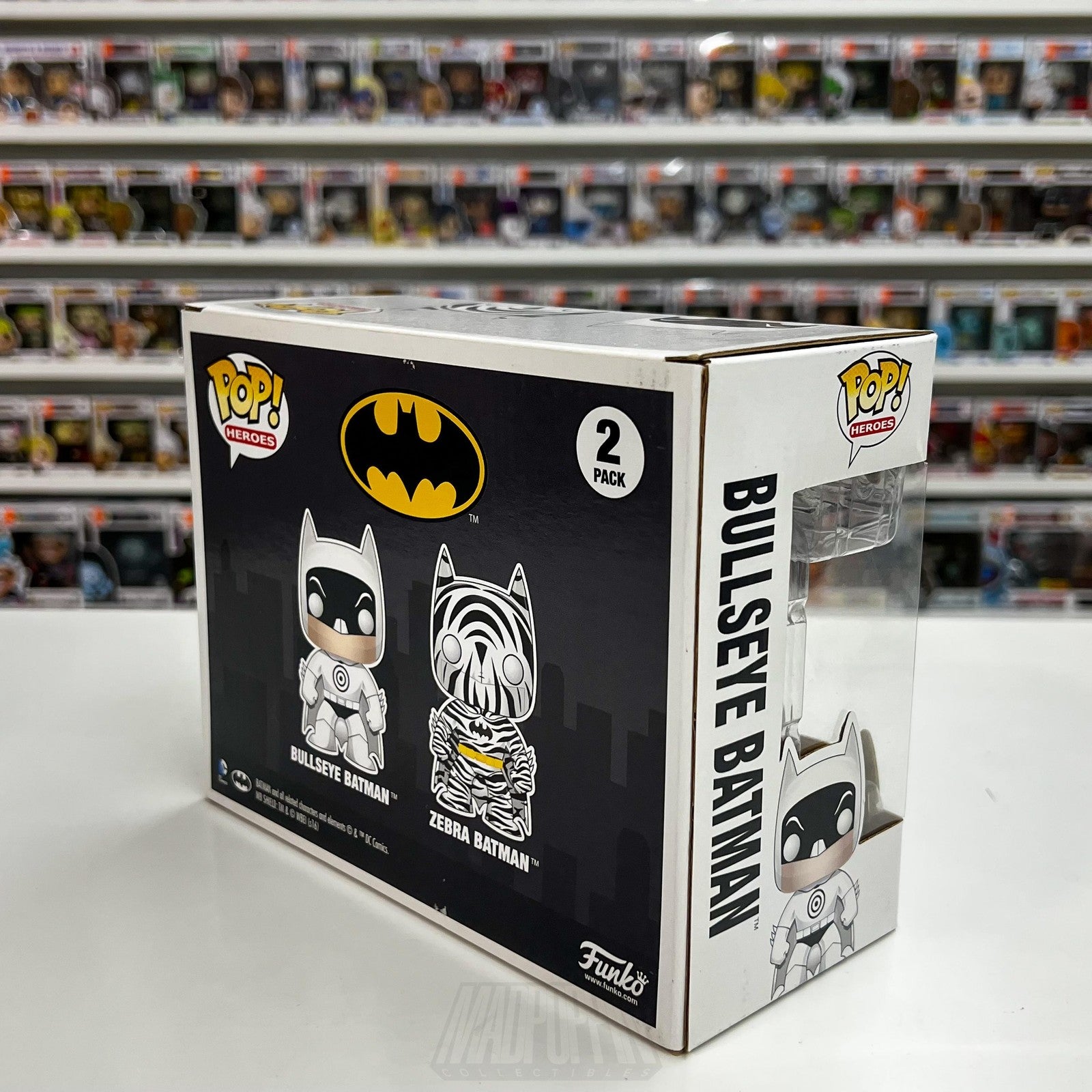 Funko Pop DC Heroes Zebra & Bullseye Batman 2 Pack Hot Topic Exclusive Vinyl Toy