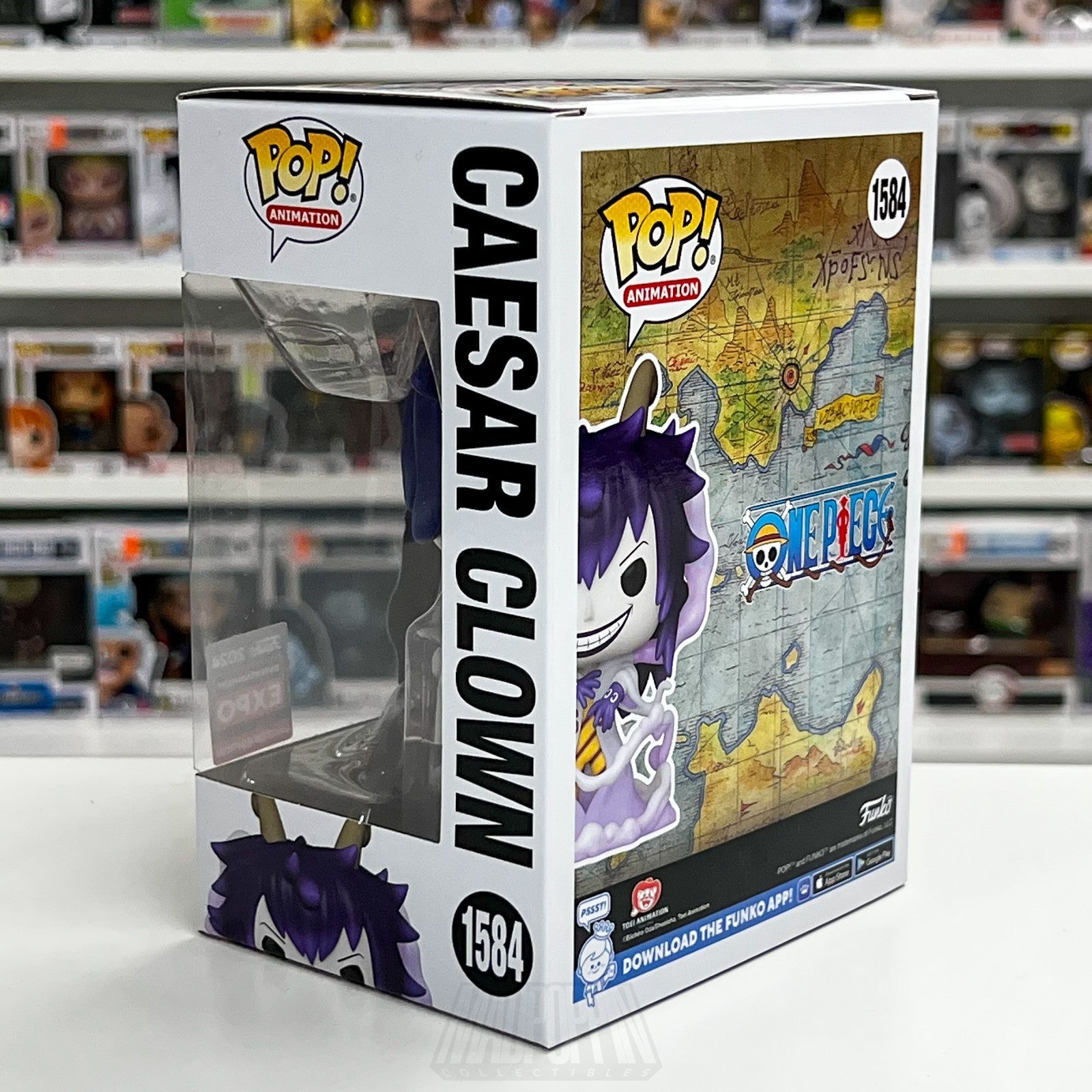 Funko Pop Anime One Piece Caesar Clown 1584 C2E2 Expo Exclusive Vinyl Figure Toy2