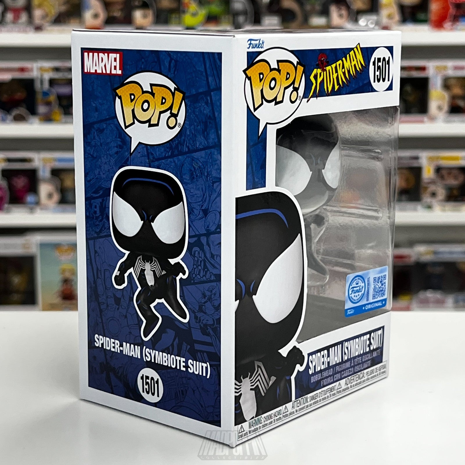Funko Pop Marvel Spider-Man Black Symbiote Suit Target Exclusive 1501 Vinyl