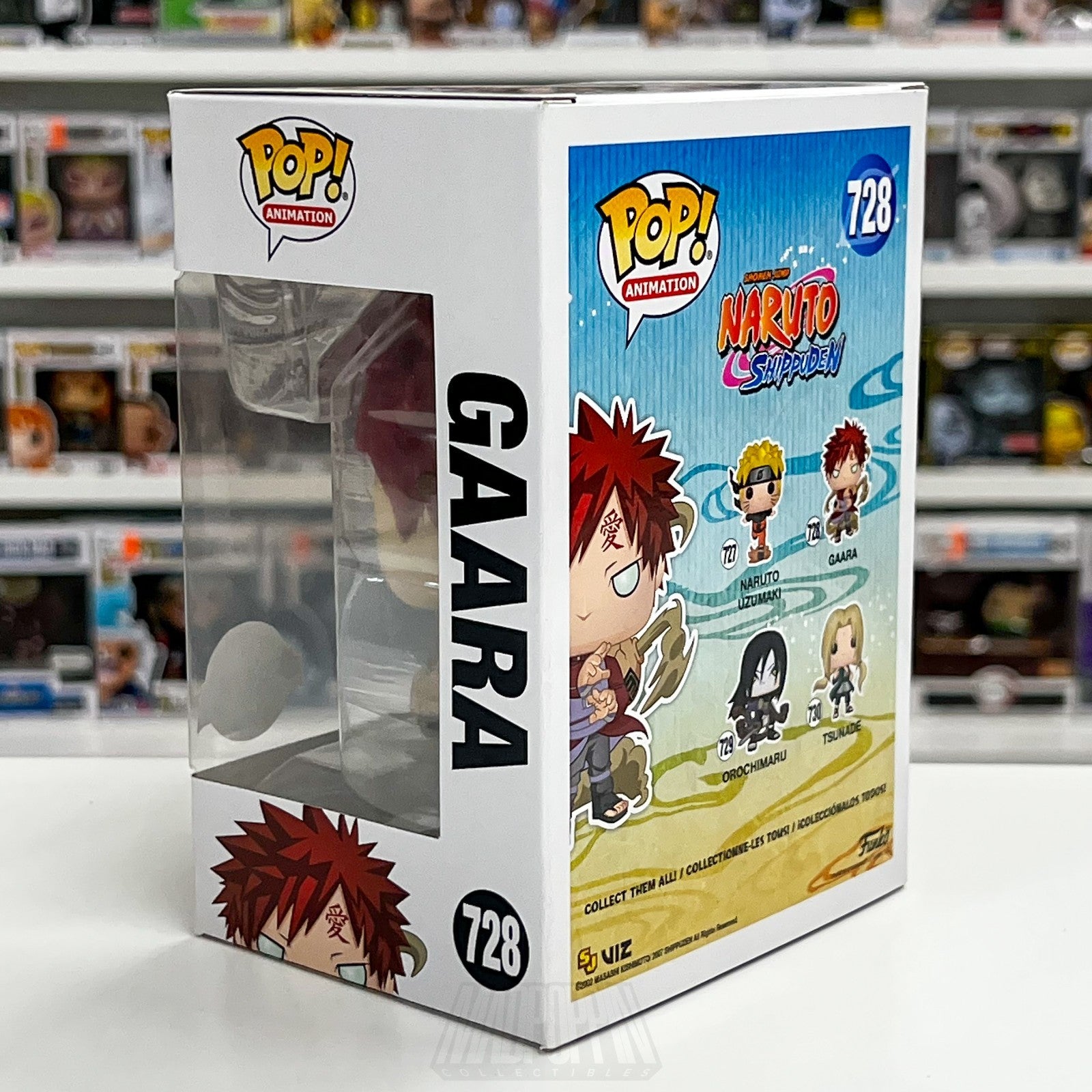 Funko Pop Anime Naruto Shippuden Gaara Metallic Special Edition 728 Vinyl Figure2
