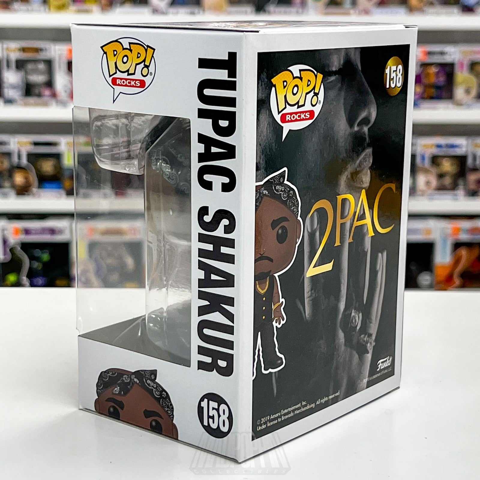 Funko Pop! Rocks 2Pac Tupac Shakur #158 Vinyl Figure 2019 Boxed Collectible2