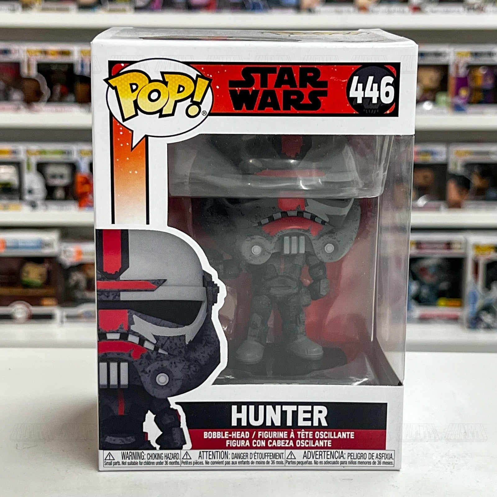 Funko Pop Star Wars The Bad Batch Hunter #446 Bobblehead Vinyl Figure New in Box