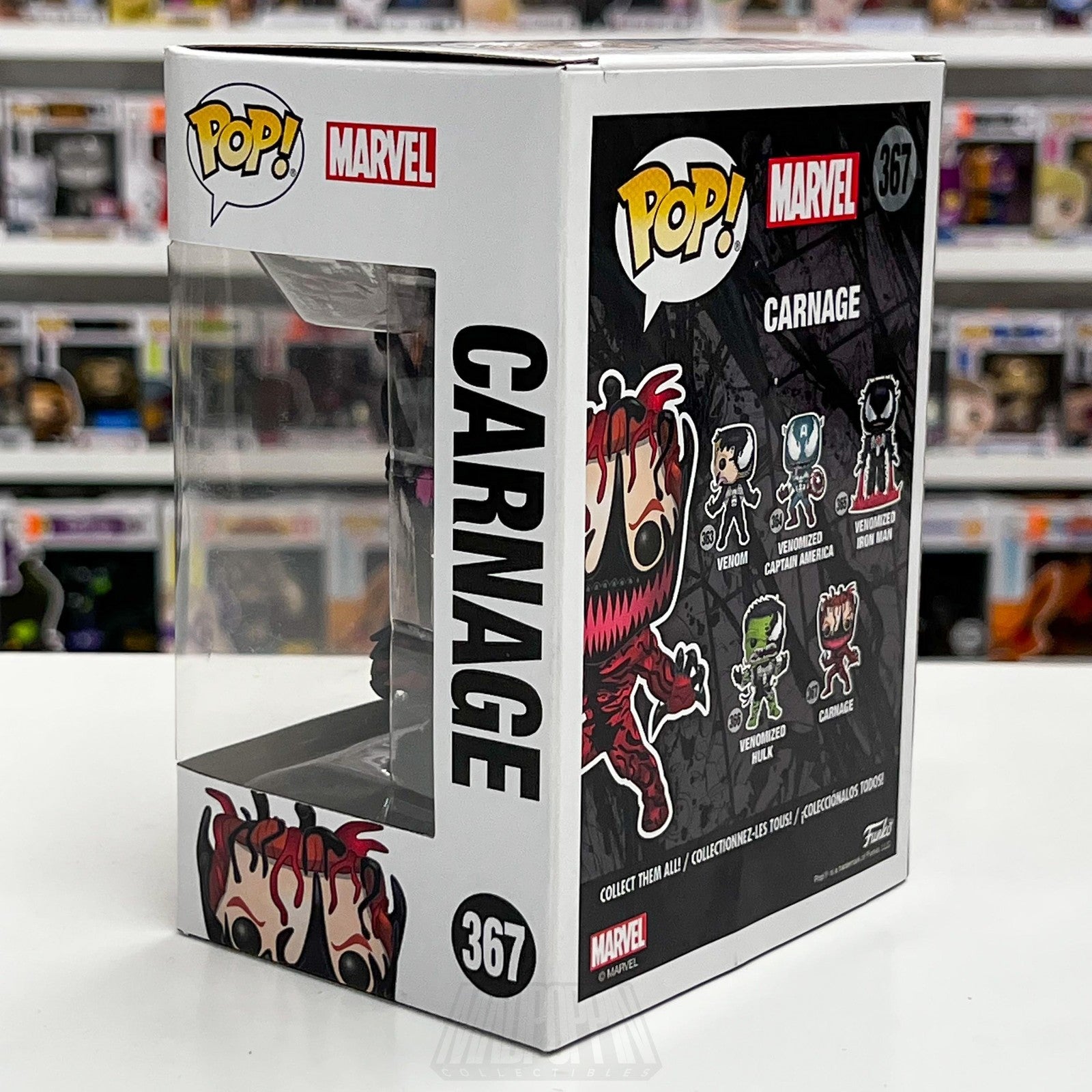 Funko Pop! Marvel Venom Carnage #367 Bobblehead Vinyl Figure 2018 Boxed Toy2