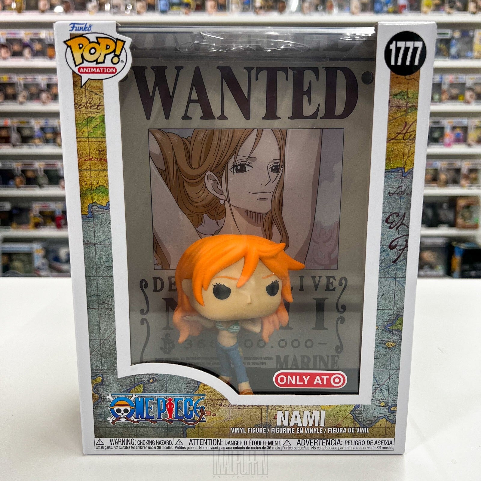Funko Pop Anime One Piece Nami Wanted Poster Target Straw Hat Pirates 1777