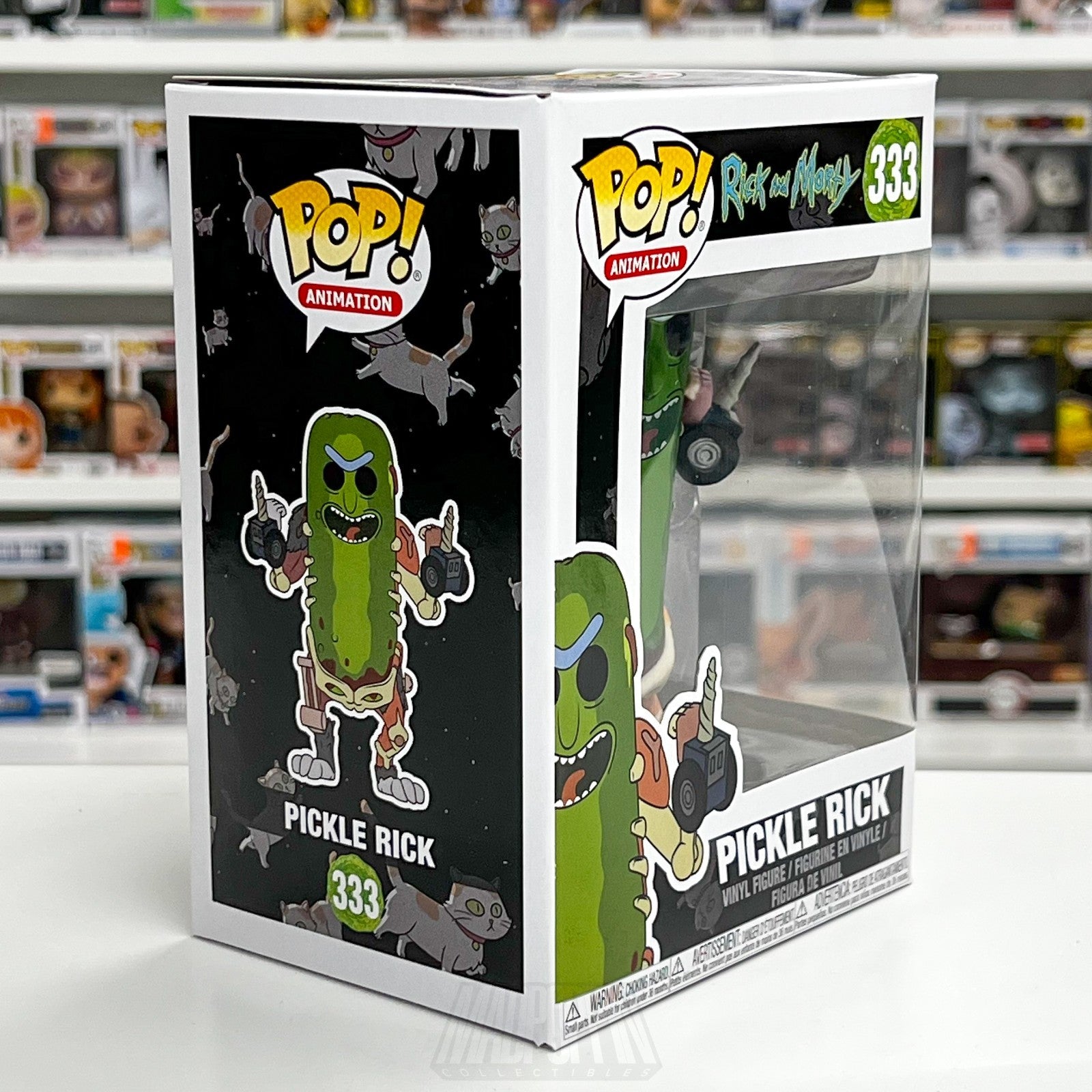 Funko Pop Animation Rick and Morty Pickle Rick 333 Adult Swim Vinyl Figure Toy5