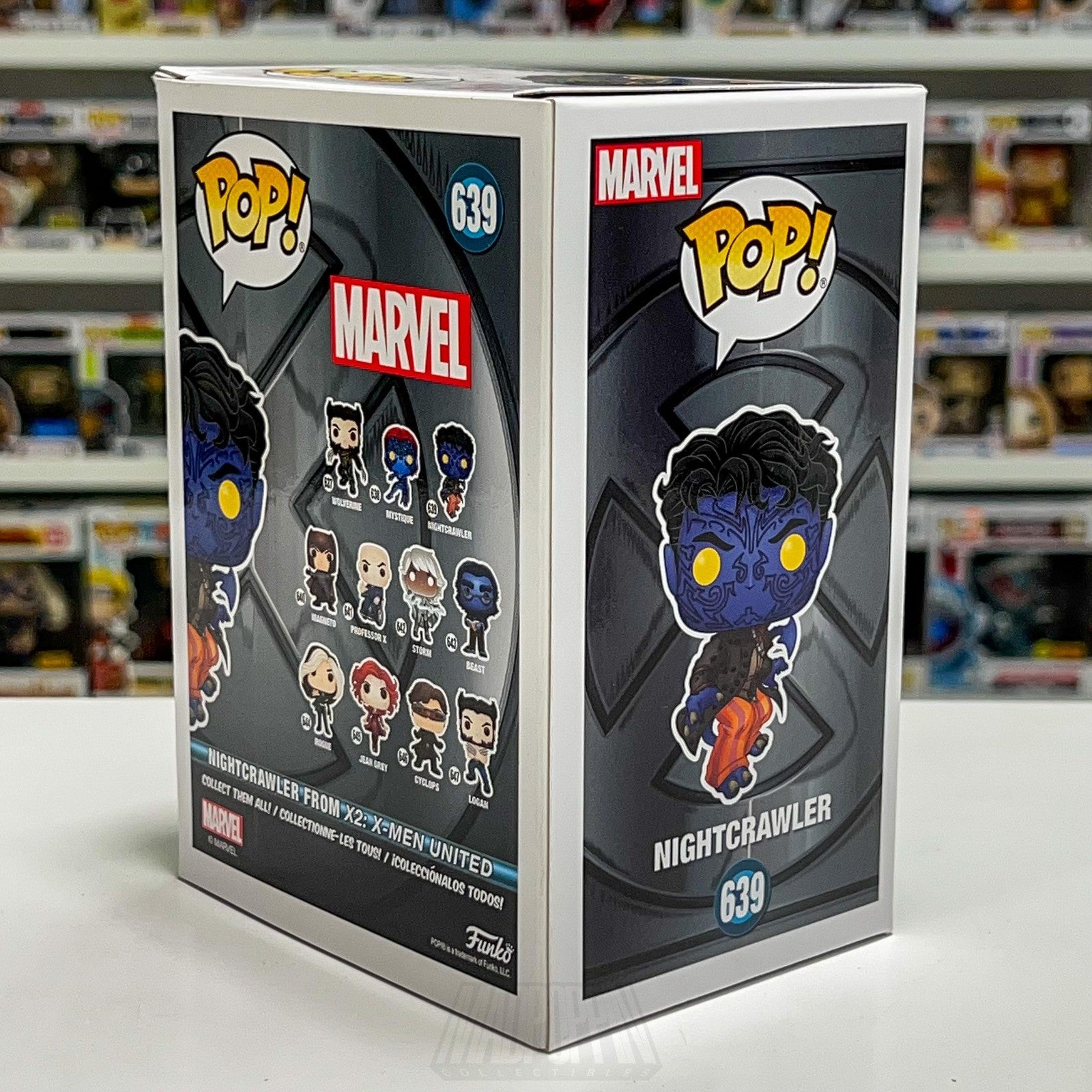 Funko Pop Marvel Nightcrawler 639 Mutant BobbleHead Figure X2 X-Men United Movie