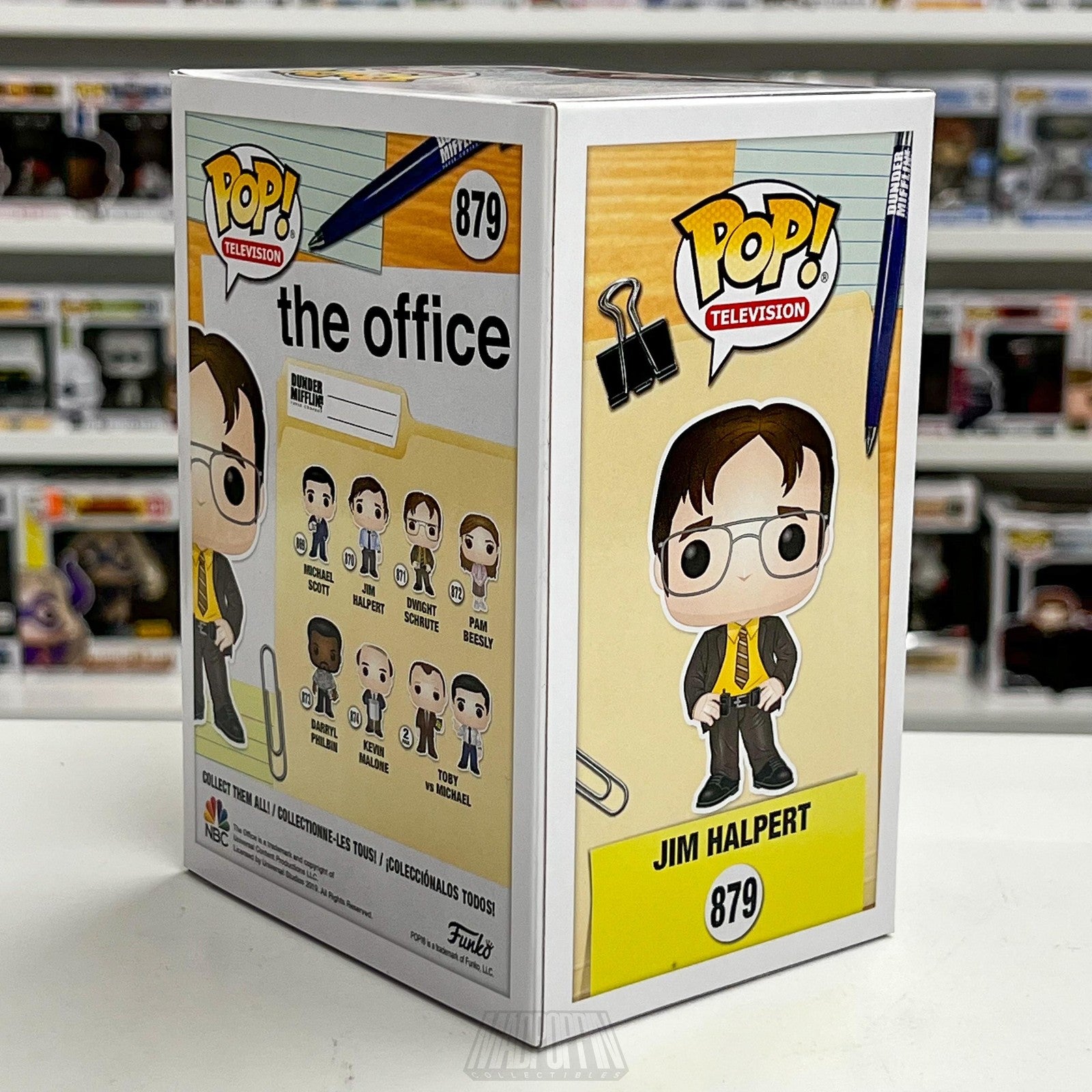 Funko Pop The Office Jim Halpert Dwight Disguise 879 BoxLunch Exclusive New