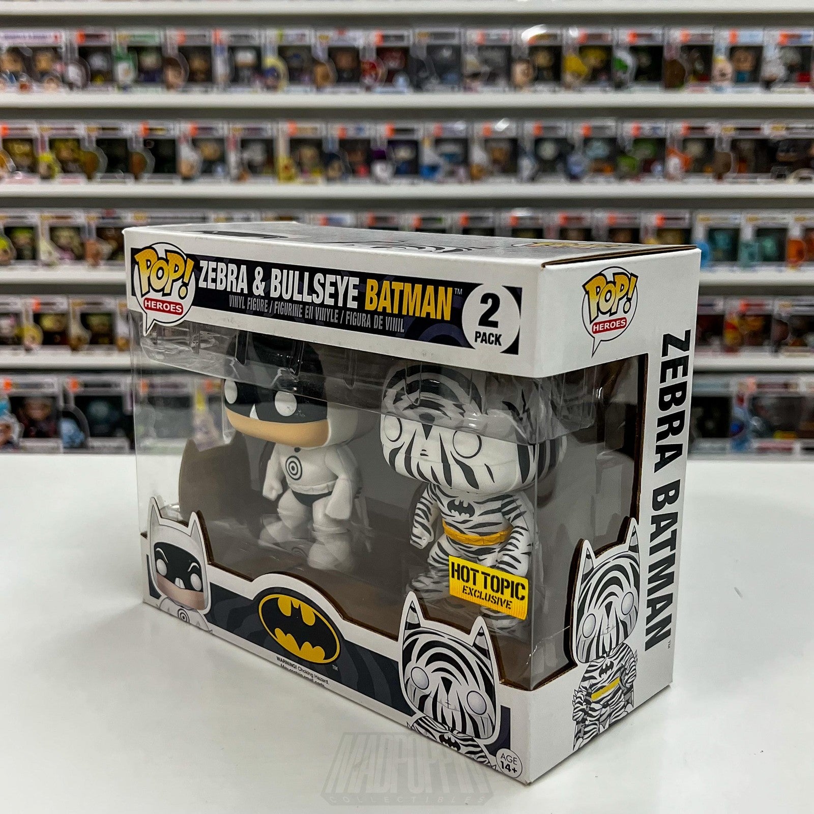 Funko Pop DC Heroes Zebra & Bullseye Batman 2 Pack Hot Topic Exclusive Vinyl Toy