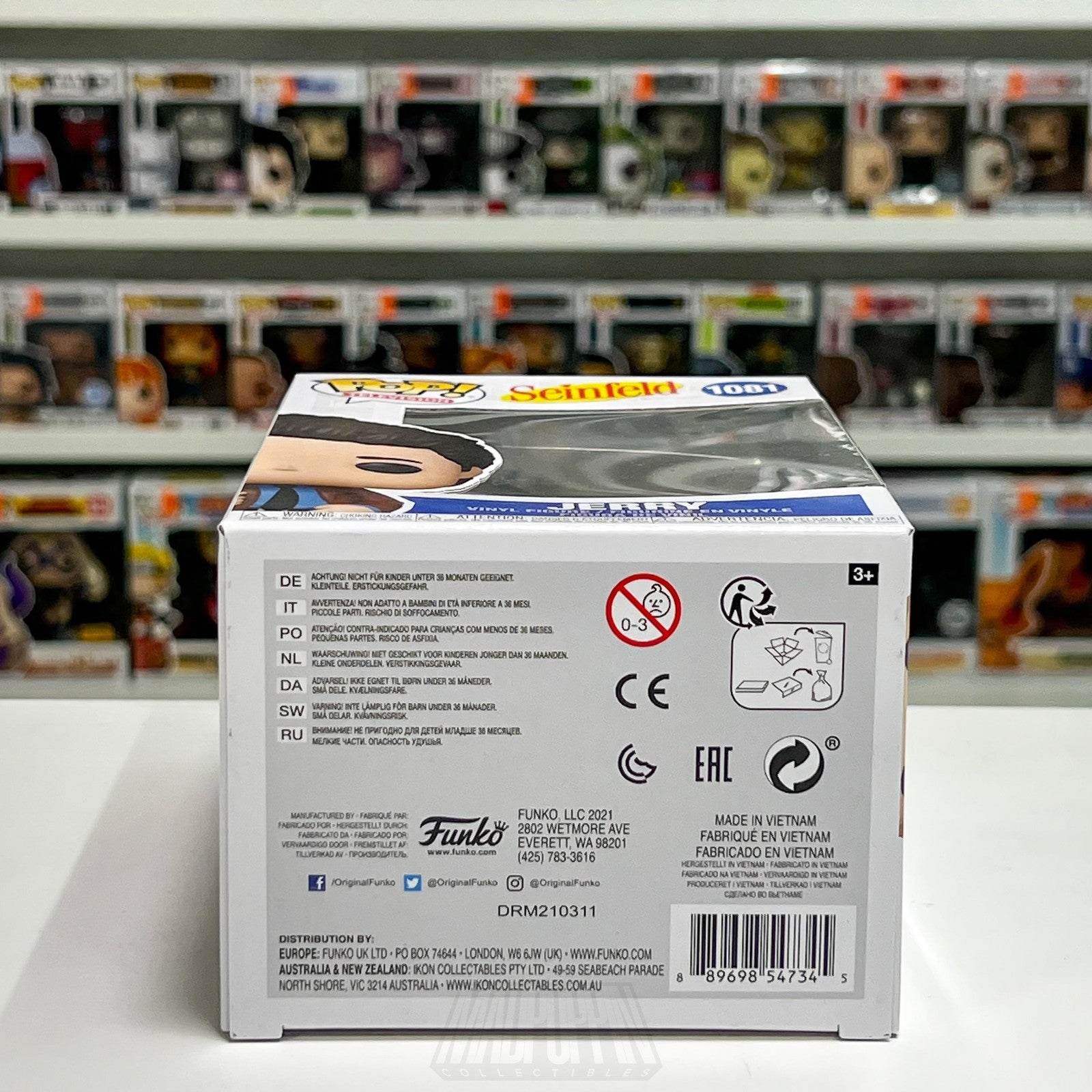 Funko Pop Television Seinfeld Jerry 1081 Figure Toy Comedy Sitcom Show Standup