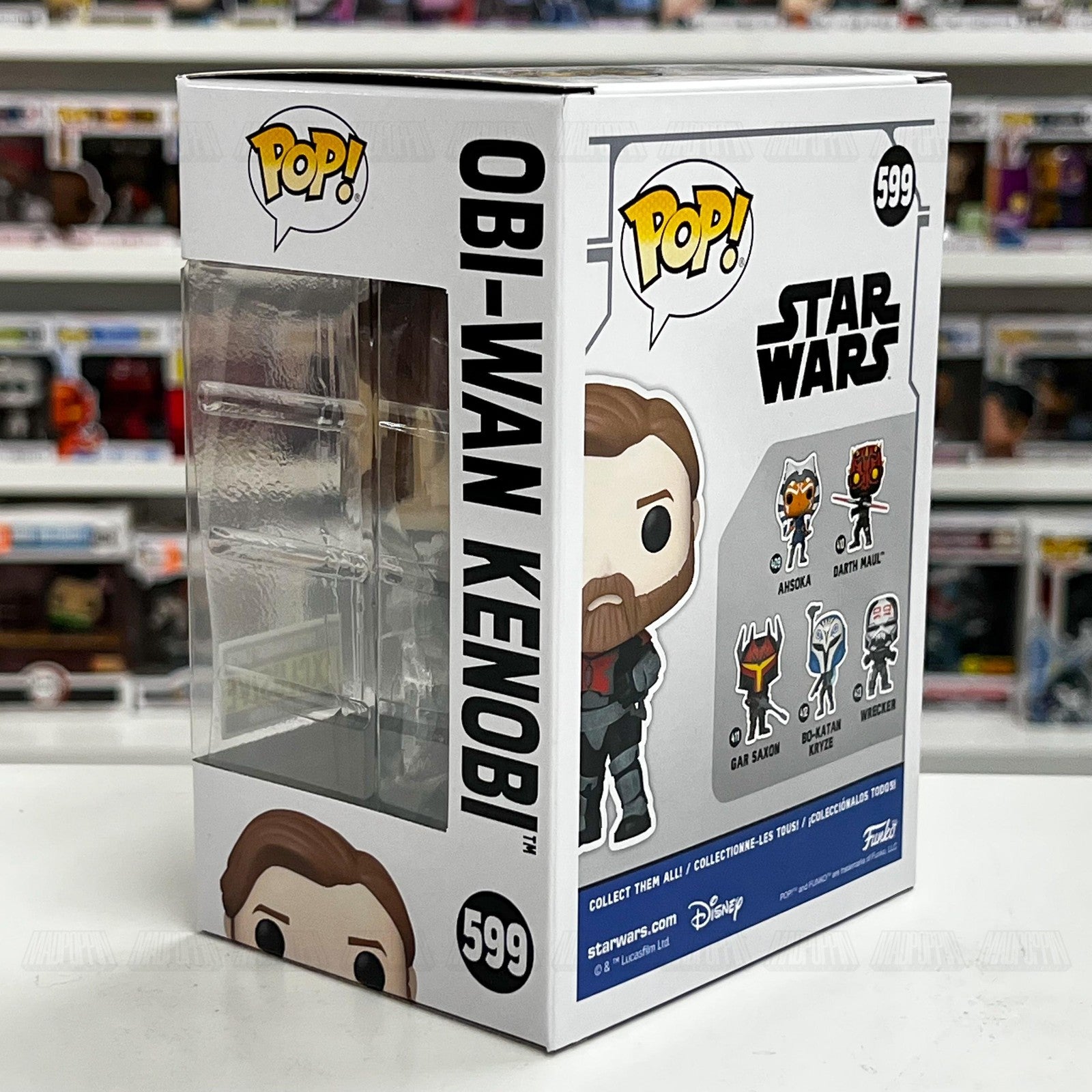 Funko Pop Star Wars Obi-Wan Kenobi #599 Entertainment Earth Exclusive Vinyl