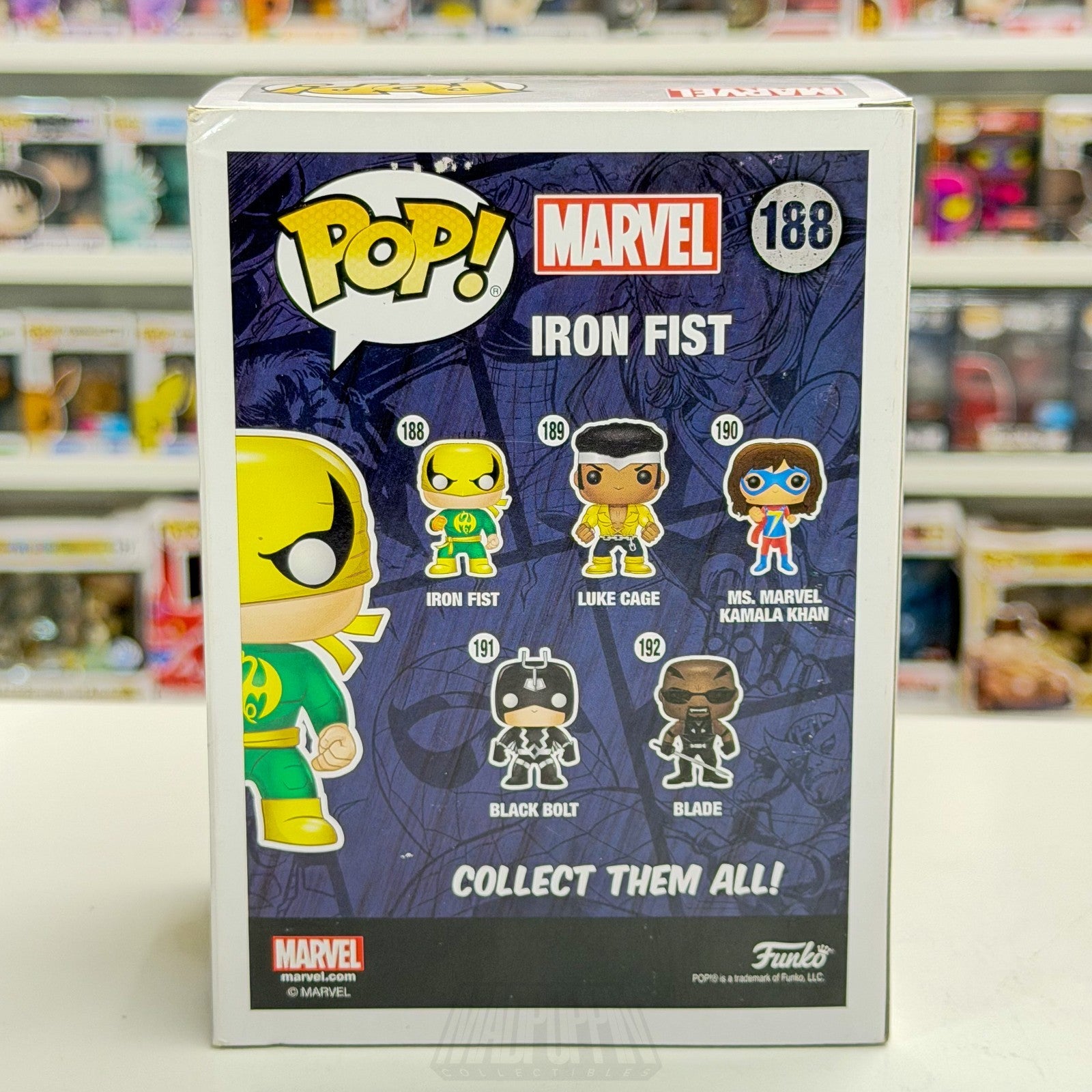 Funko Pop Marvel Iron Fist PX Previews Exclusive 188 Danny Rand Toy Vinyl Figure3