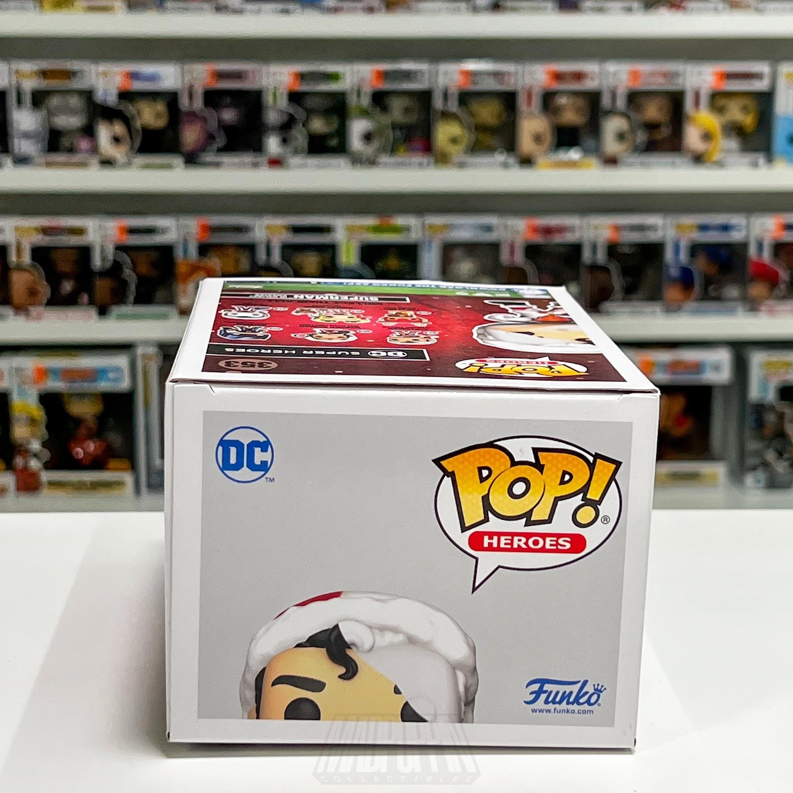 Funko Pop Heroes DC Superman In Holiday Sweater DIY #353 Vinyl Figure Exclusive