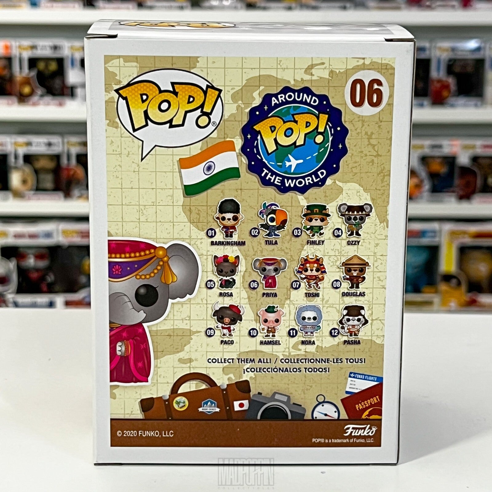 Funko Pop Around the World India Priya The Elephant w/Enamel Pin Vaulted 06