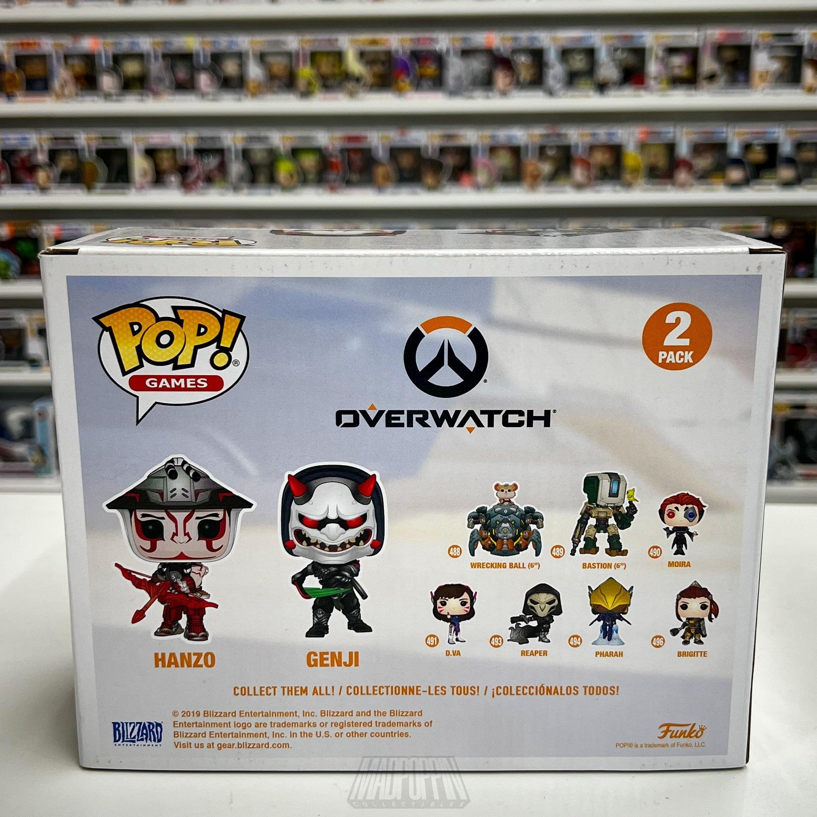 Funko Pop Overwatch Hanzo Genji E3 2019 Limited Edition 2 Pack Vinyl Figures