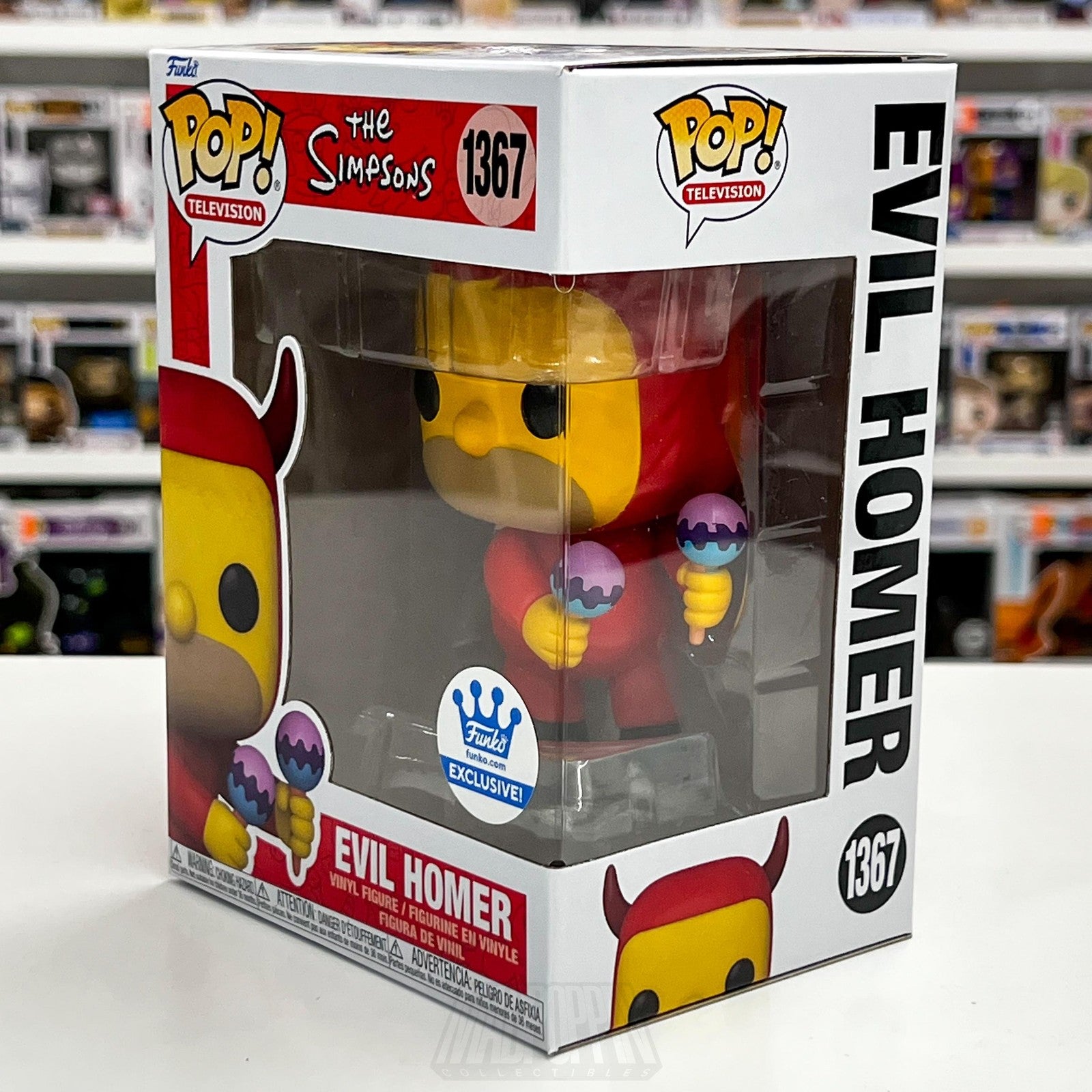 Funko Pop Television The Simpsons Evil Homer 1367 Vinyl Figure Funko Exclusive1