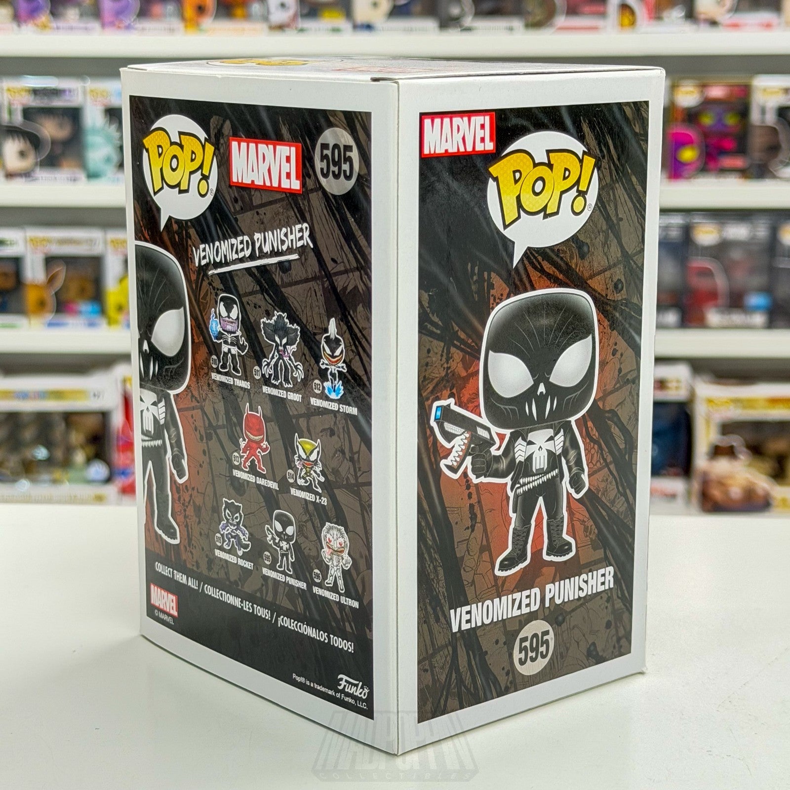 Funko Pop Marvel Venomized Punisher 595 Frank Castle Vigilante Symbiote Figure4
