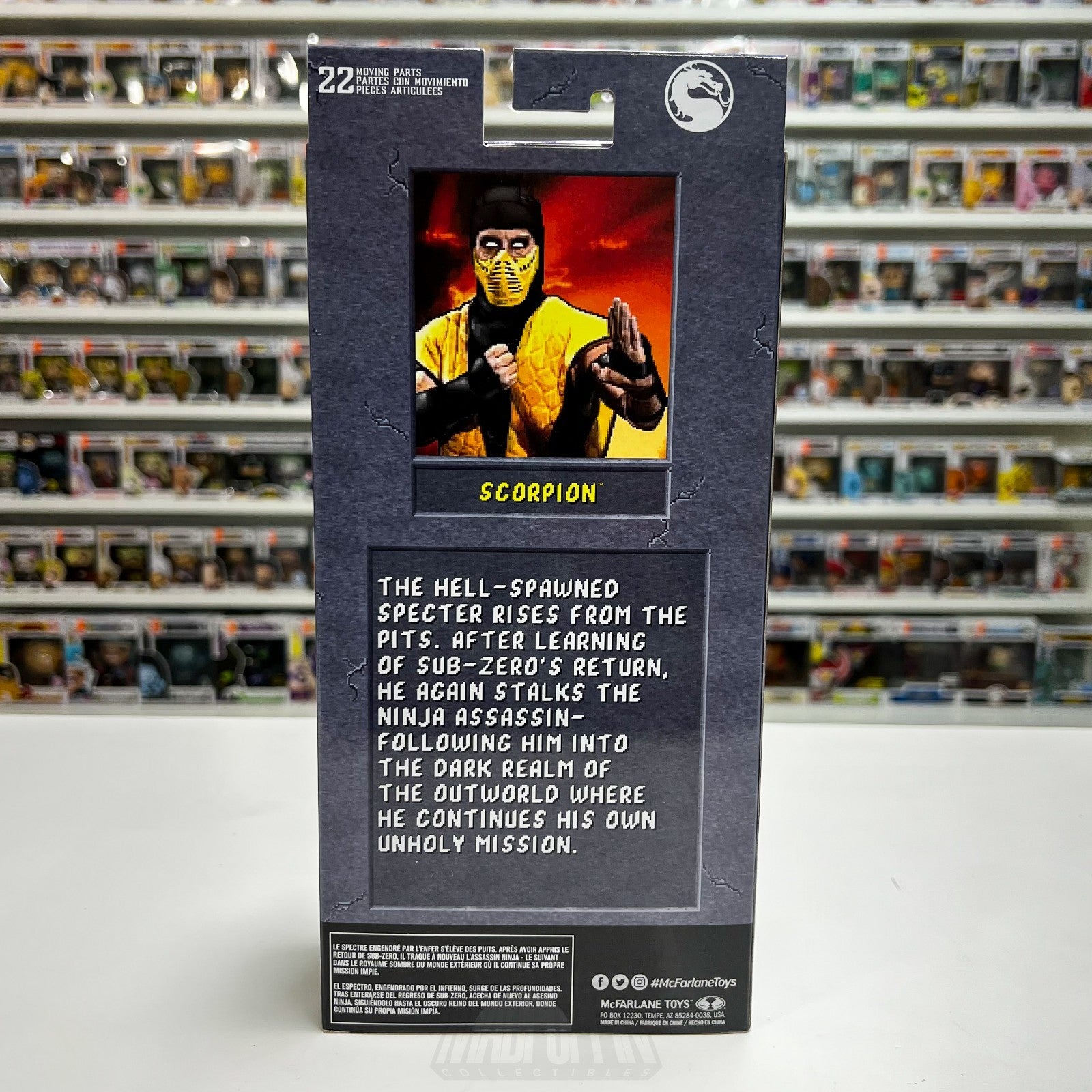 McFarlane Toys Mortal Kombat Klassic Scorpion  7 Inch Action Figure Video Game
