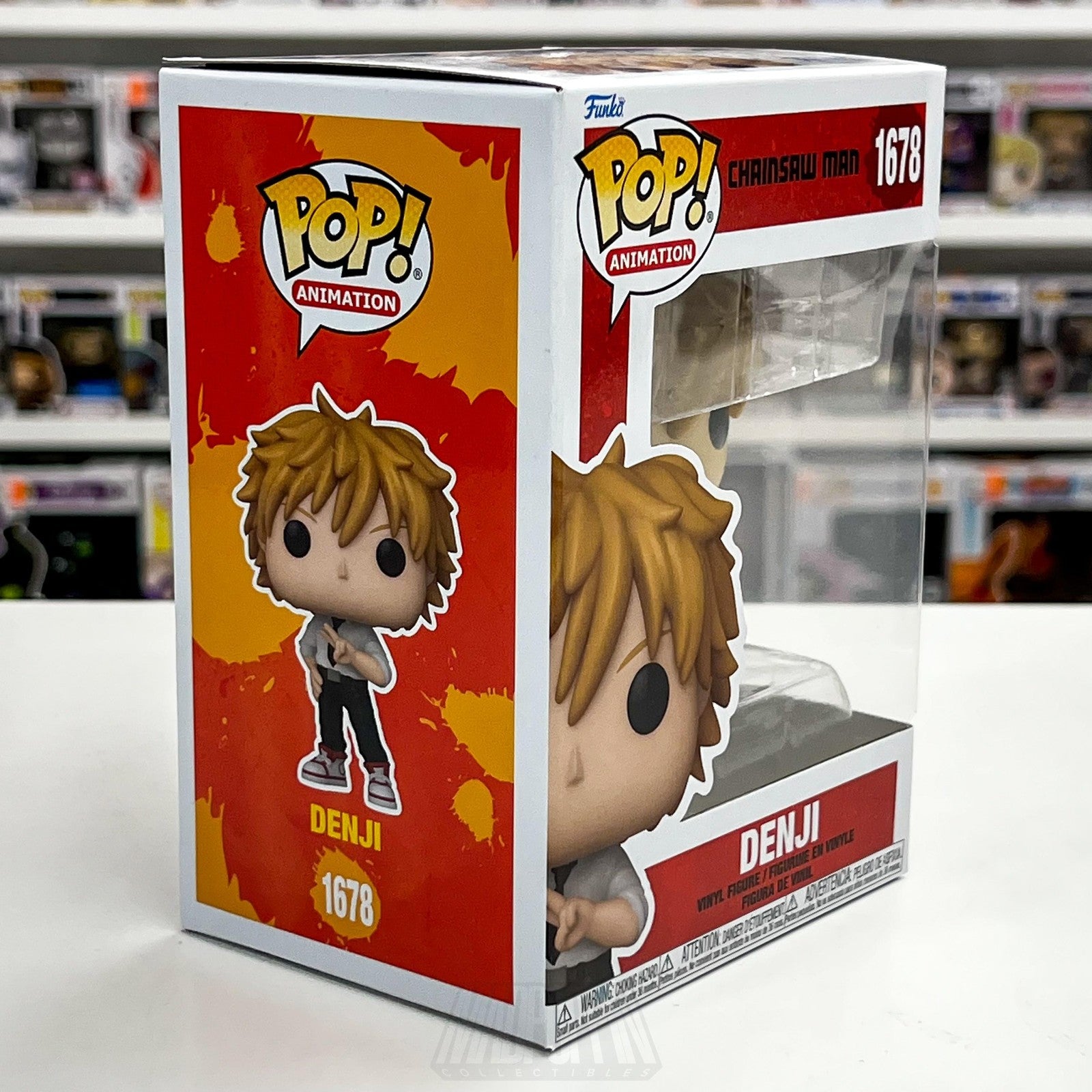 Funko Pop Animation Chainsaw Man Denji 1678 Vinyl Figure With Box Collectible5