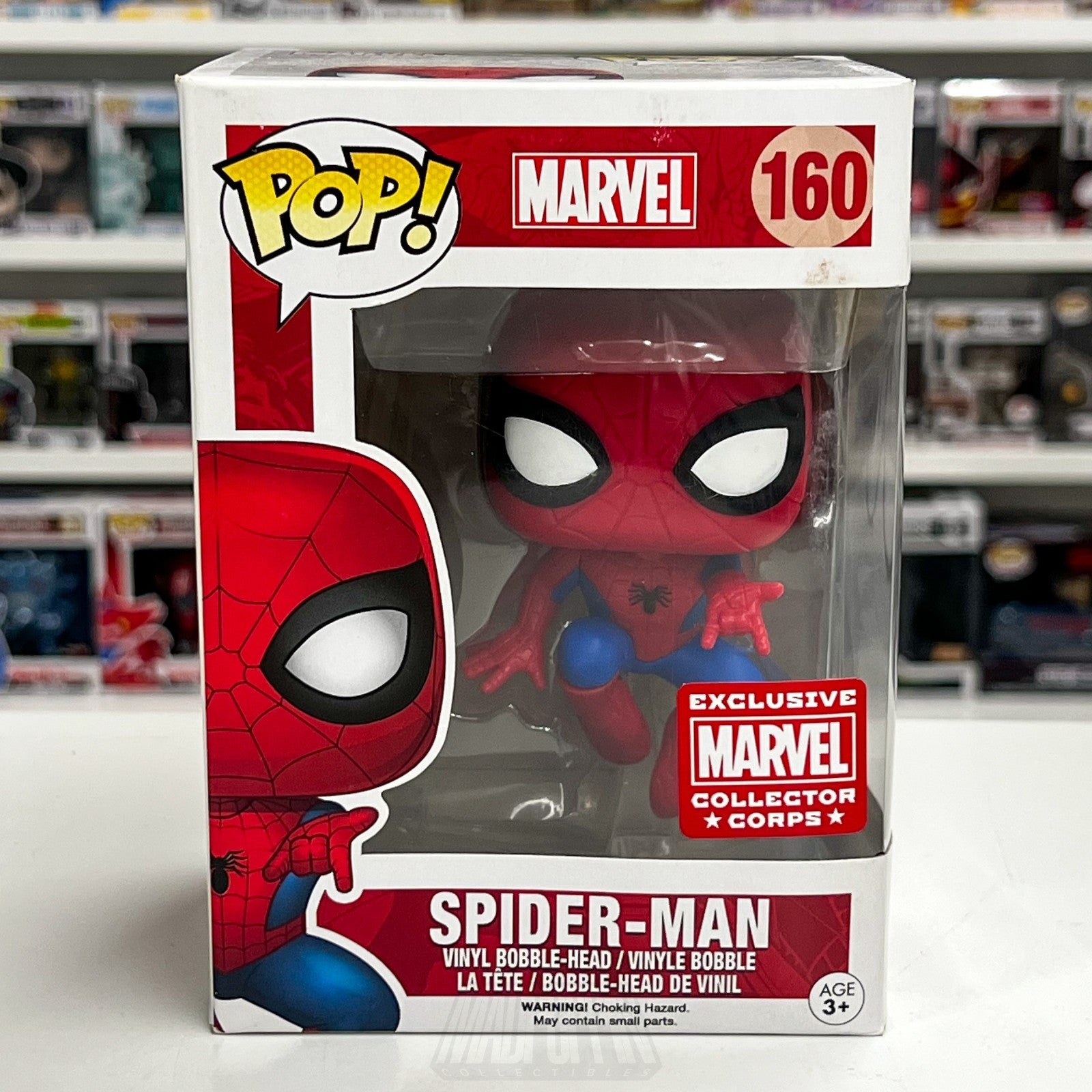 Funko Pop Marvel Collector Corps Spider-Man Action Pose 160 Toy Vinyl Figure0