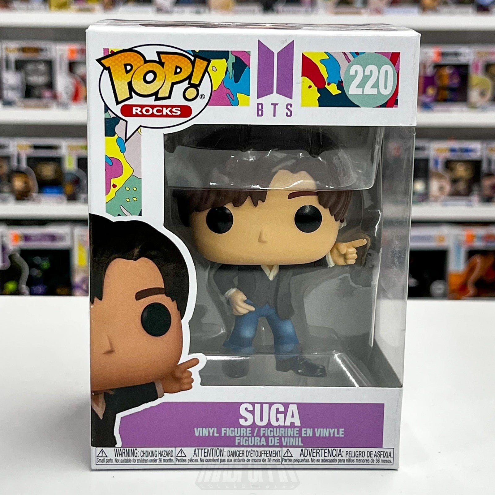Funko Pop! Rocks BTS SUGA 220 Dynamite Vinyl Figure Boxed 2021 K-Pop Idol Toy0