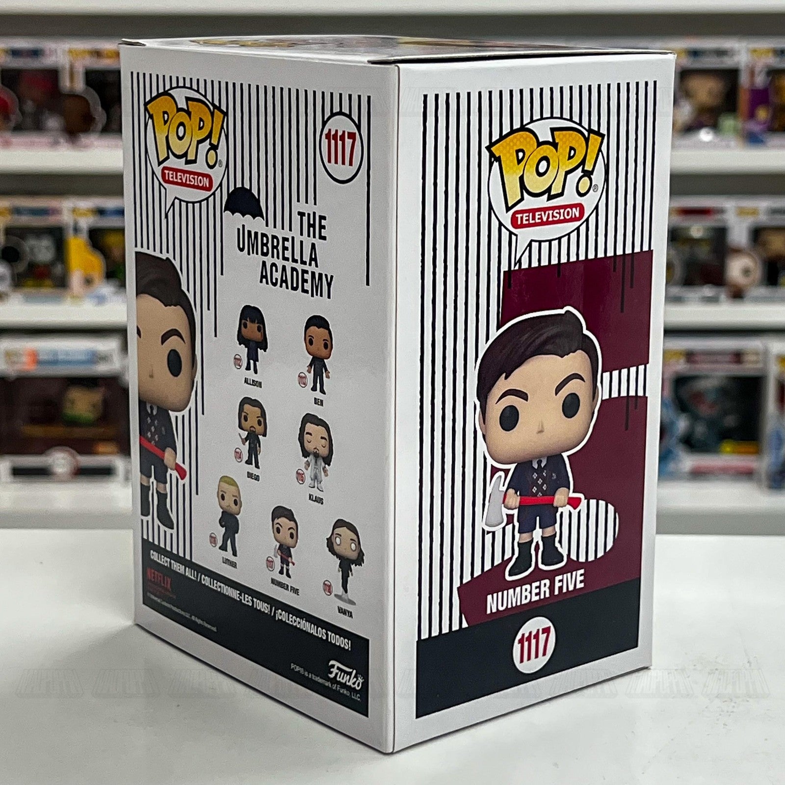 Funko Pop Television The Umbrella Academy Number Five #1117 Vinyl Figure Netflix