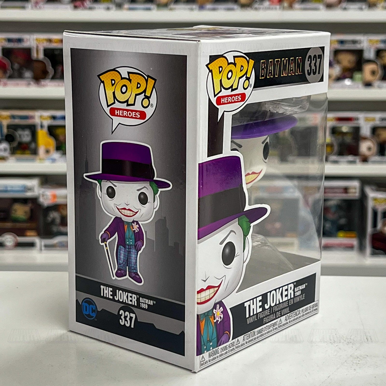 Funko Pop Heroes Batman 337 The Joker 1989 DC Comics Vinyl Figure Collectible