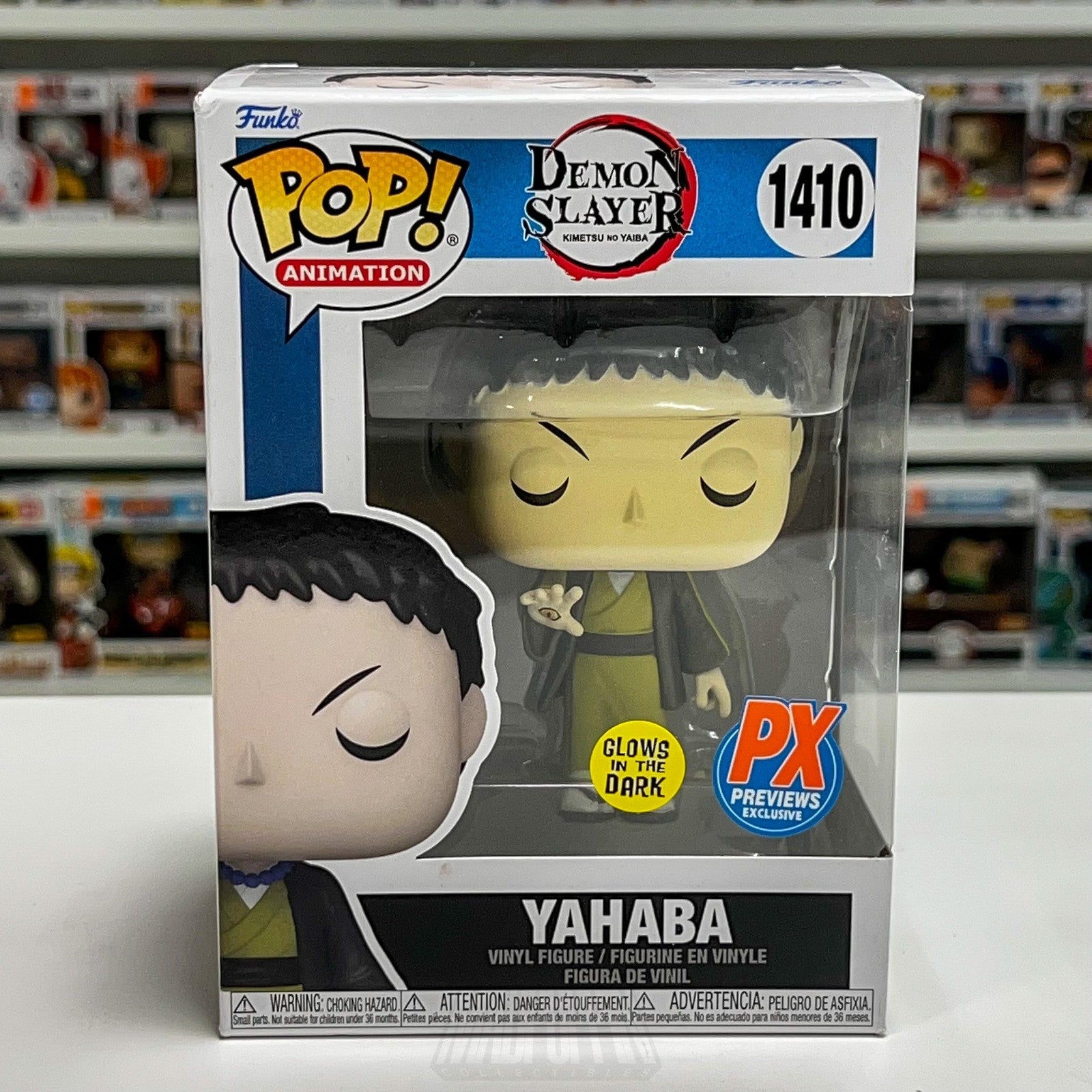 Funko Pop Animation Demon Slayer Yahaba 1410 PX Glow Figure Japanese Anime Manga