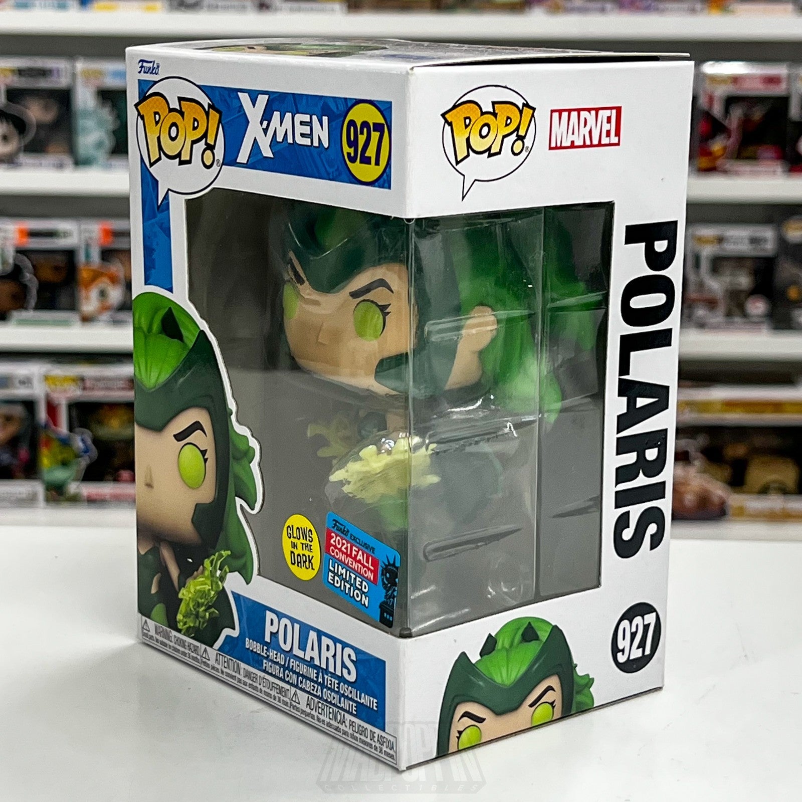 Funko Pop Marvel X-Men Polaris Glow NYCC 927 Mutant Lorna Dane Toy Vinyl Figure2