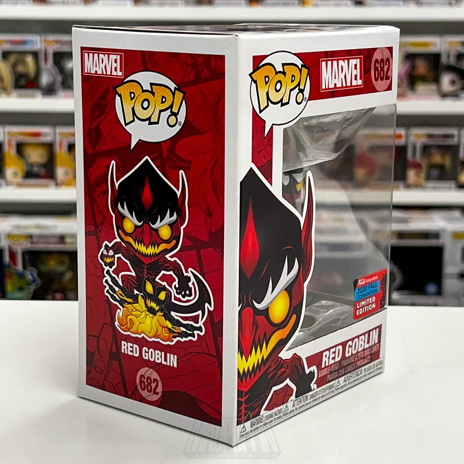 Funko Pop Marvel Red Goblin Death NYCC Fall Con 682 Supervillain Vinyl Figure5