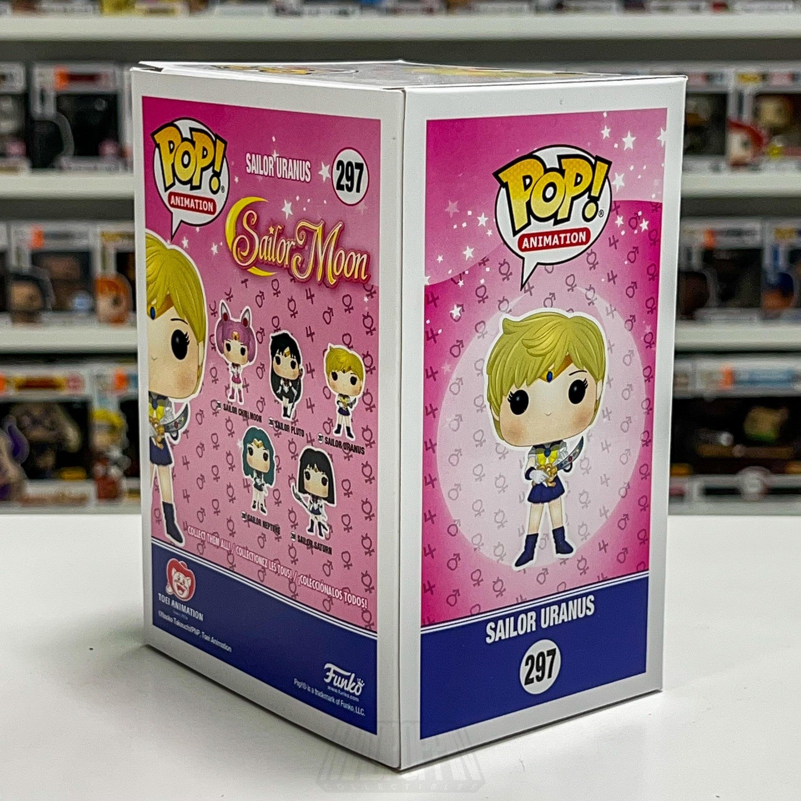 Funko Pop Animation Sailor Moon Sailor Uranus 297 Vinyl Figure Toei Anime Toy