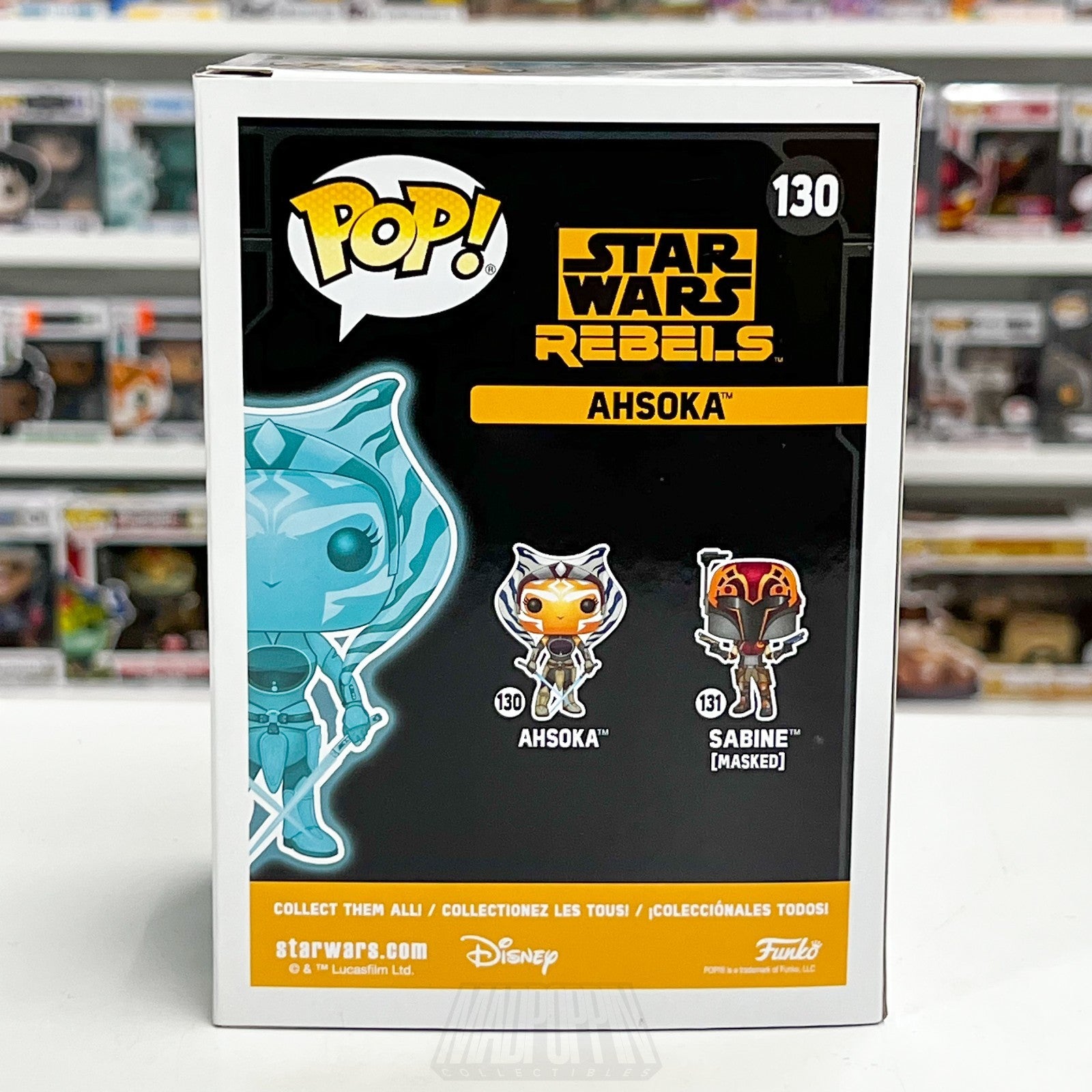Funko Pop Star Wars Rebels Ahsoka Glow LACC 130 Original 2017 Release Toy Figure4