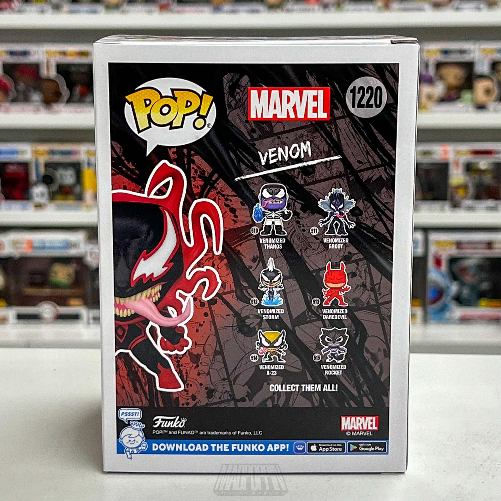 Funko Pop Marvel Venom 1220 Entertainment Earth Exclusive Limited Edition Figure