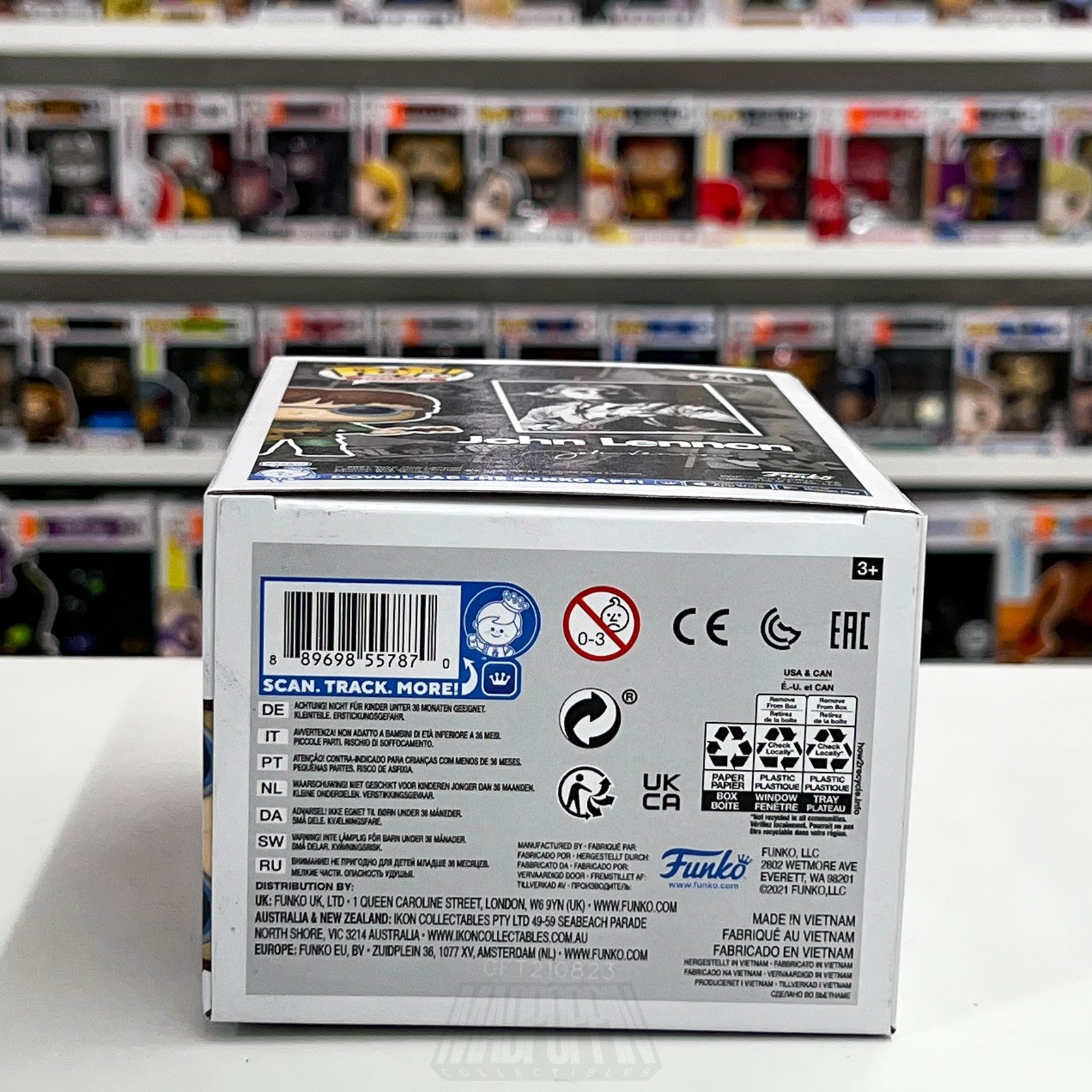 Funko Pop! Rocks John Lennon #246 Vinyl Figure Guitar Blue Glasses Collectible7