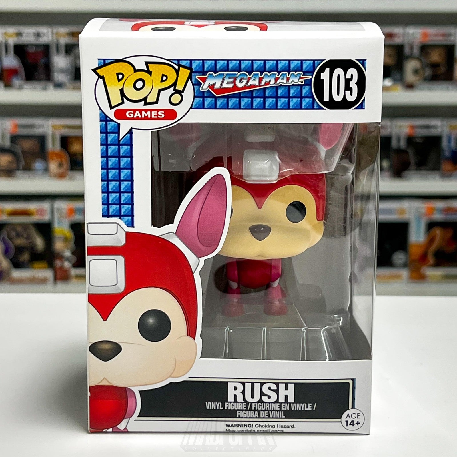 Funko Pop Video Games Mega Man Rush #103 Vinyl Figure New Capcom Collectible Toy