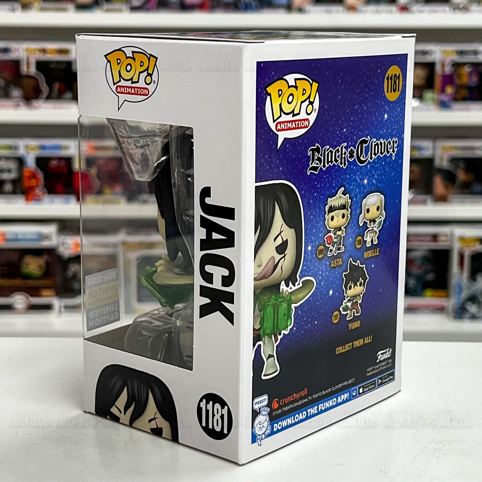 Funko Pop! Animation Black Clover Jack 1181 2022 Winter Convention Ltd Edition